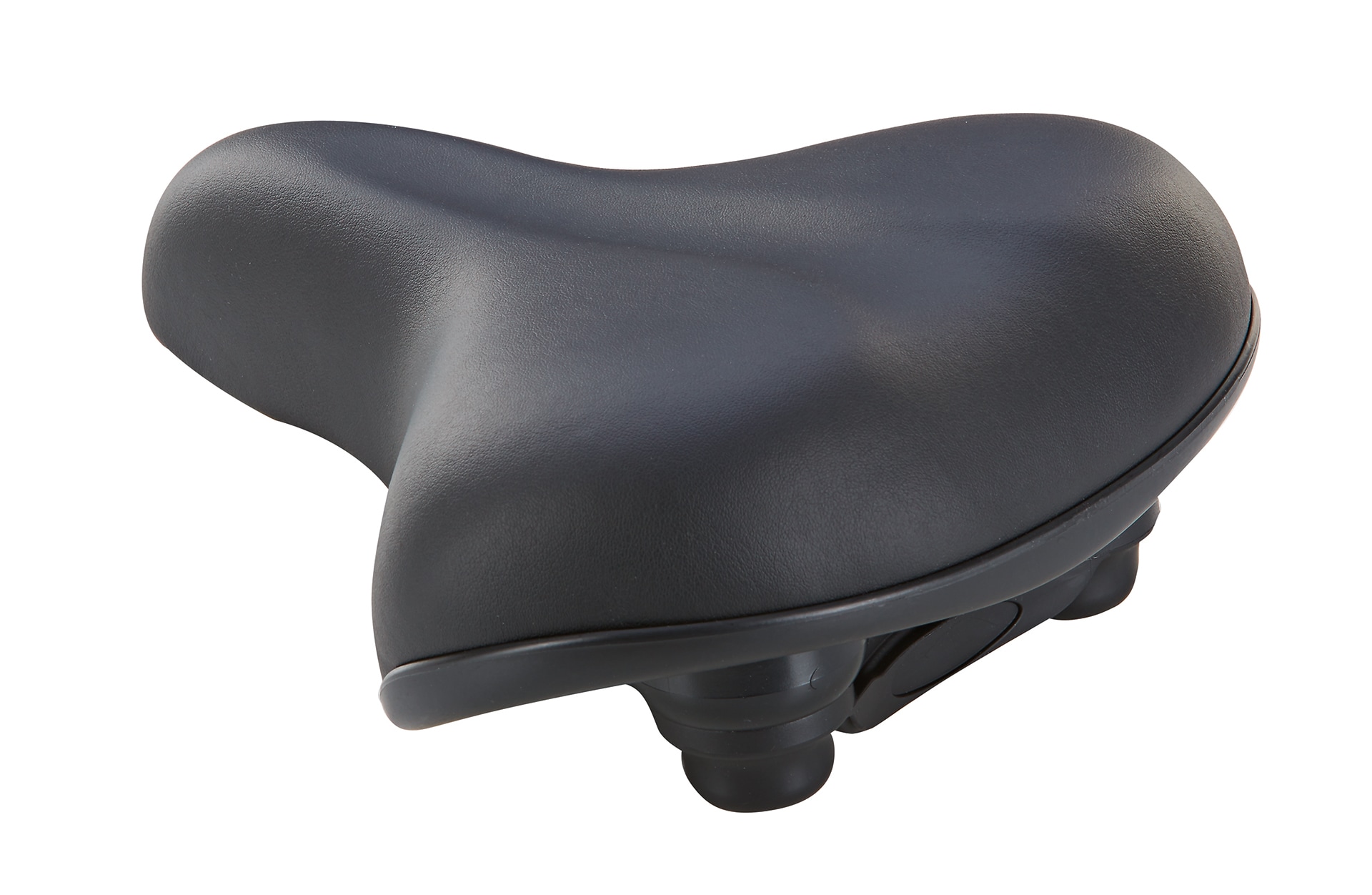 Touren-City-Sattel, mit Vollschaumpolsterung und Elastomerd&auml;mpfung, Farbe: schwarz 