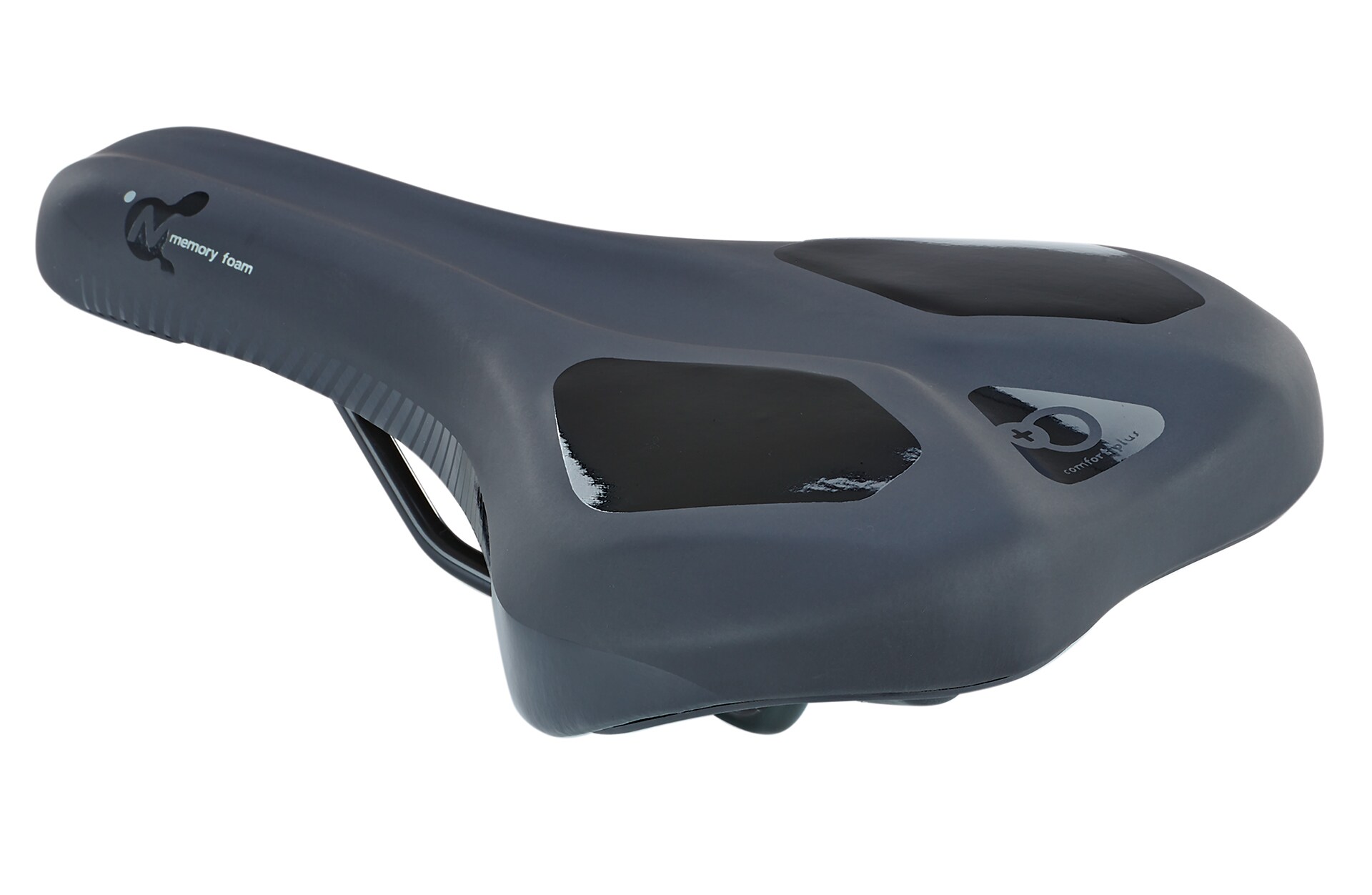 Trekking-Sattel, mit Memory Foam, mit Fixierungsskala, Farbe: schwarz 