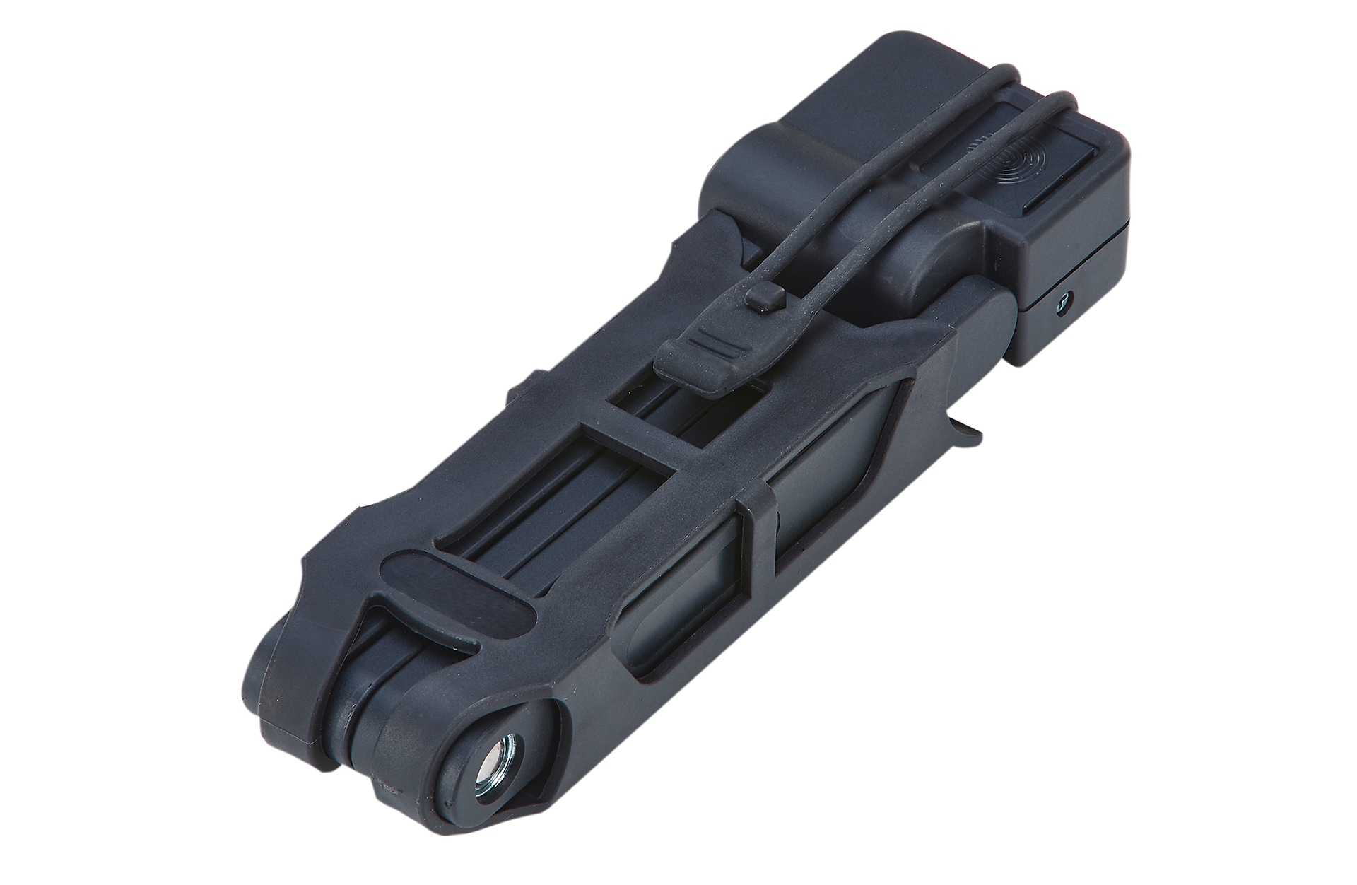 Faltschloss, mit Fingerabdrucksensor, mit Zahlenwalze , inkl. Halt, Schwarz, L&auml;nge 80 cm 