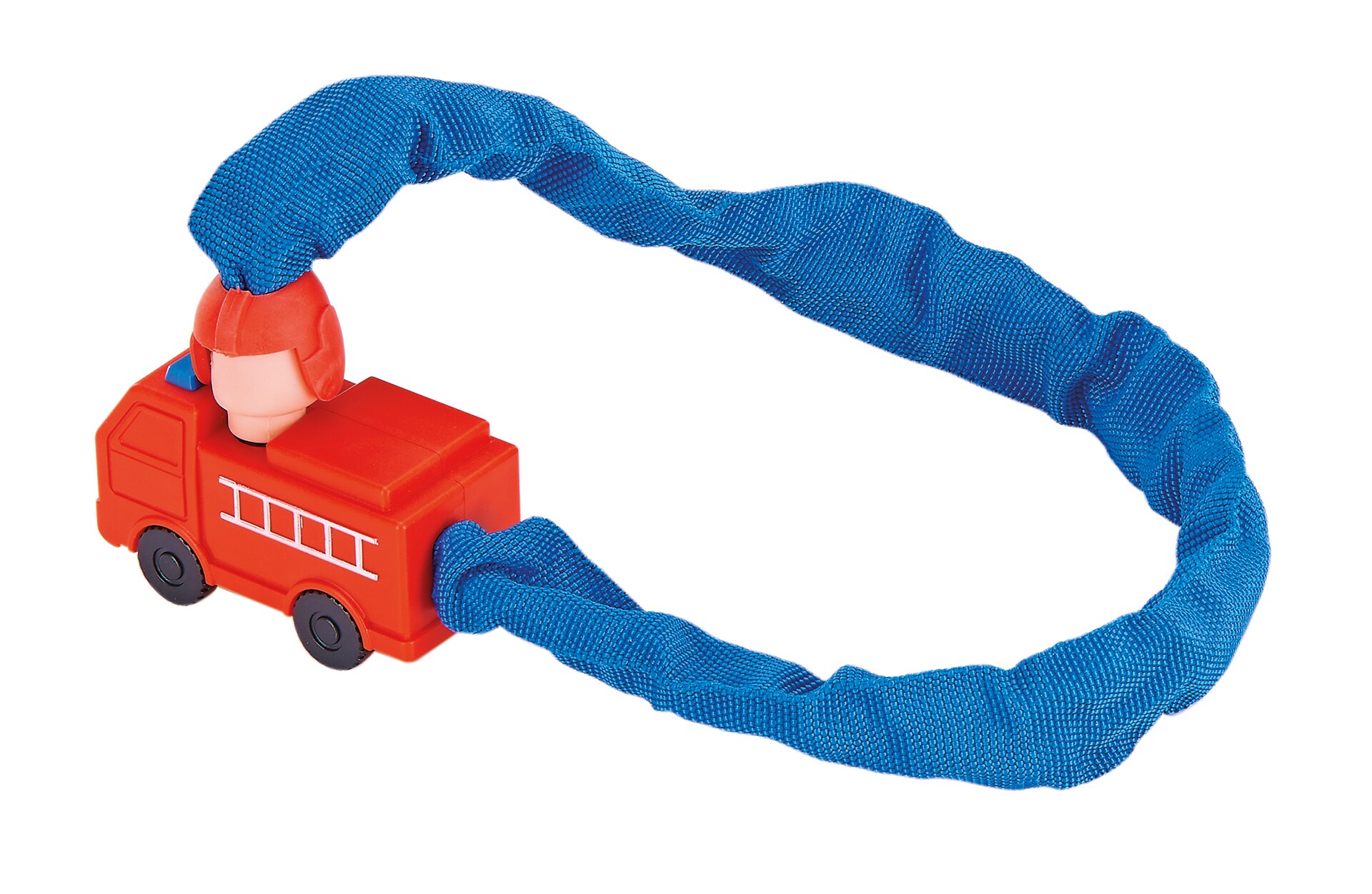 Kettenschloss, inkl. 2 Laser-Cut Schl&uuml;ssel, sehr leicht und flexibel, L&auml;nge: 65 cm, Farbe: blau, mit Auto-Verschluss 