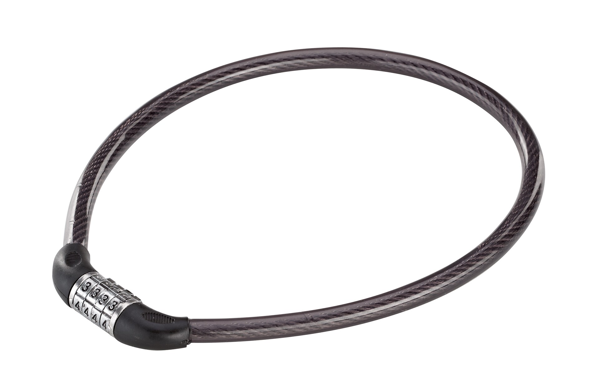 Zahlen-Kabelschloss, 4-Zahlen-Kombination, 
L&auml;nge: 55 cm 