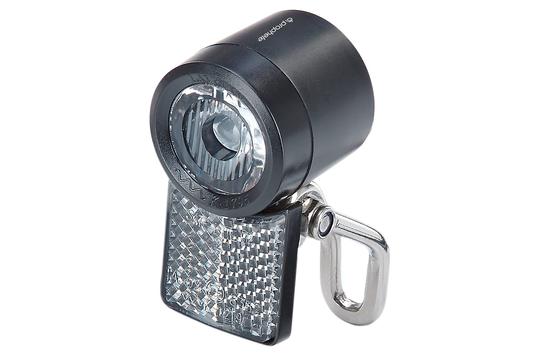 E-Bike Scheinwerfer 20 Lux, mit OSRAM LED's, f&uuml;r E-bikes (9-48 V), auch Dynamo geeignet, sehr kompakt 