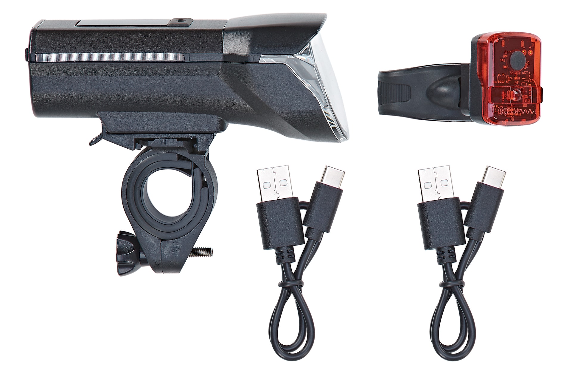 LED Akku-Beleuchtungs-Set 100/50/25 Lux, mit Li-Ionen Akku, aufladbar per USB-C, 220&deg; seitliche Sichtbarkeit 