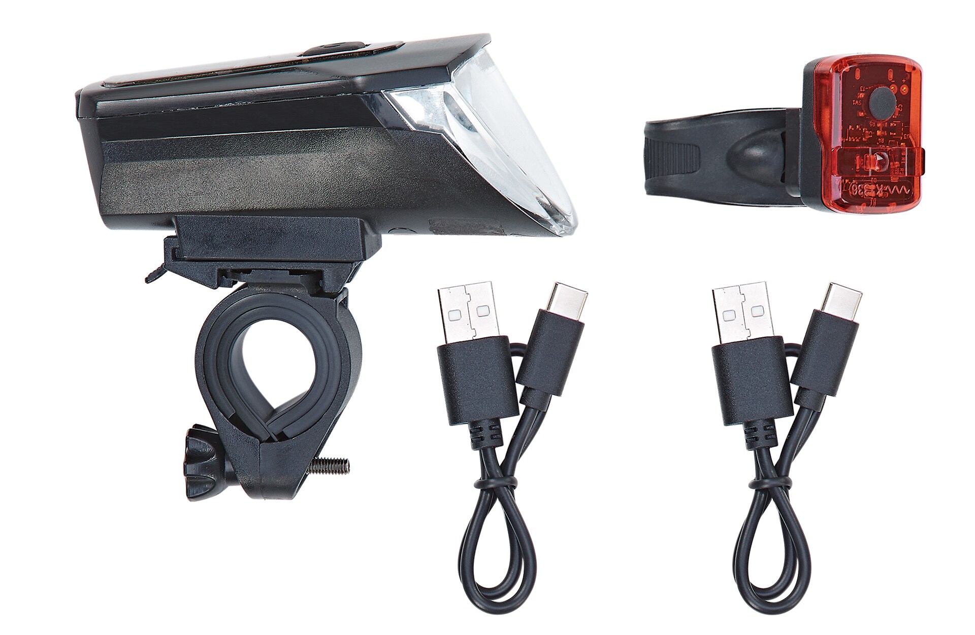 LED Akku-Beleuchtungs-Set 70/35/20 Lux, mit Li-Ionen Akku, aufladbar per USB-C, 220&deg; seitliche Sichtbarkeit 