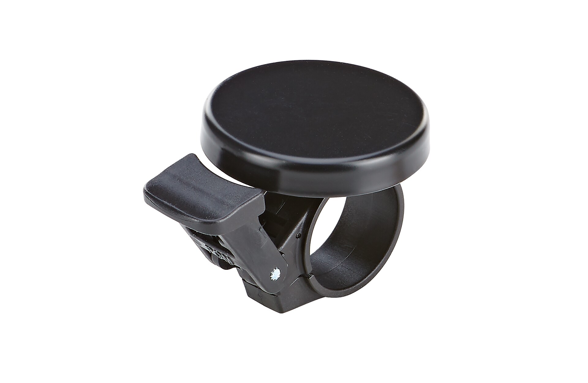 Klingel, flaches modernes Design, Klangk&ouml;rper aus Stahl, Farbe: schwarz matt 