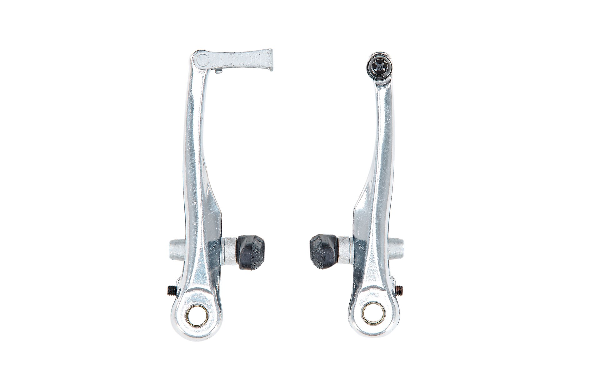 Alu-V-Bremsk&ouml;rper, inkl. Verbindungsrohr, f&uuml;r vorne oder hinten, mit Bremsschuhen f&uuml;r Alu-Felge, 2 St&uuml;ck 