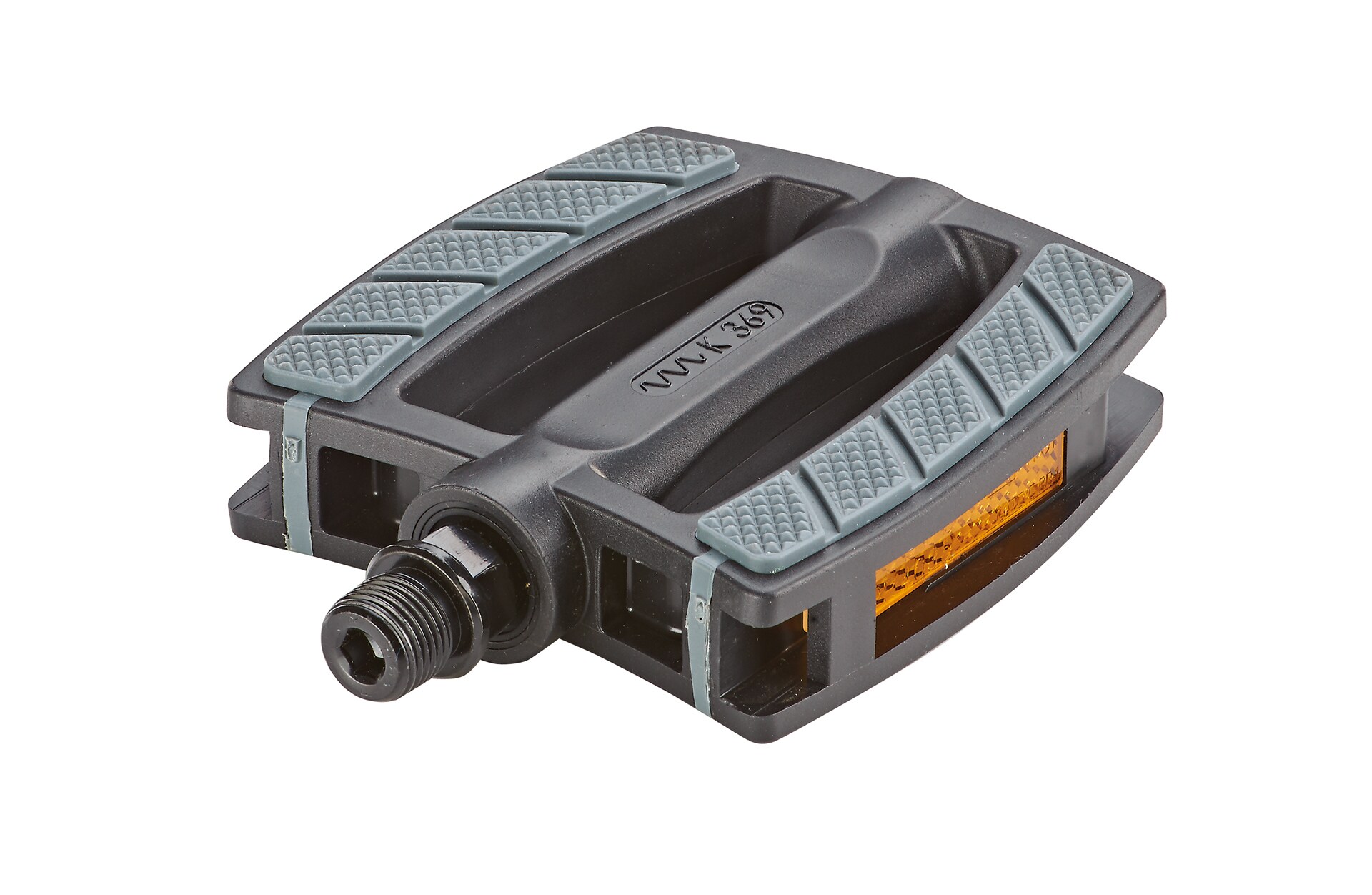 City-/Trekking Pedale, mit rutschfester Trittfl&auml;che, extra gro&szlig;e Trifffl&auml;che, Kunststoff, mit Reflektoren 