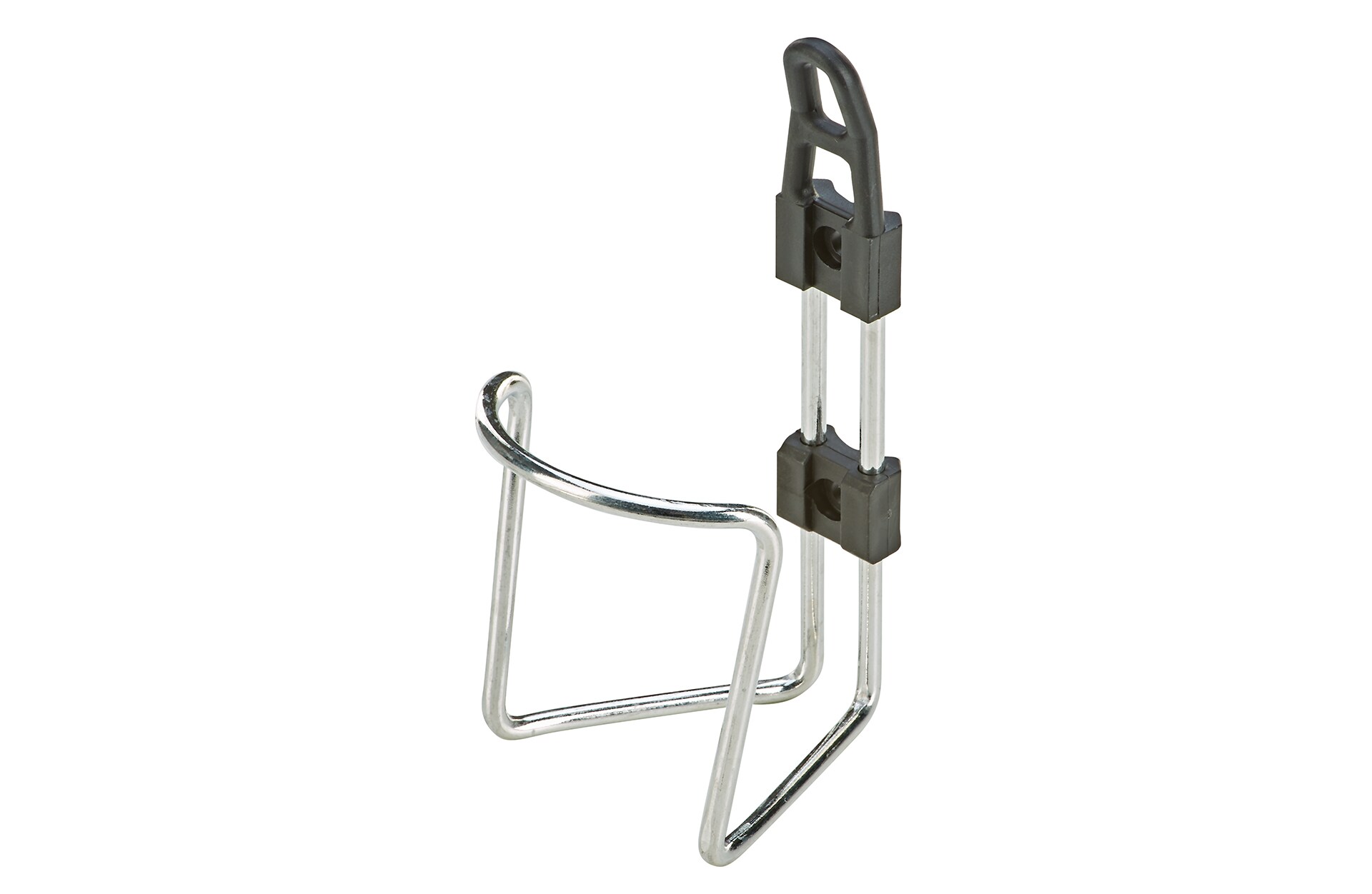 Trinkflaschenhalter, Aluminium, mit Befestitungsmaterial, farblich sortiert (schwarz und silber) 