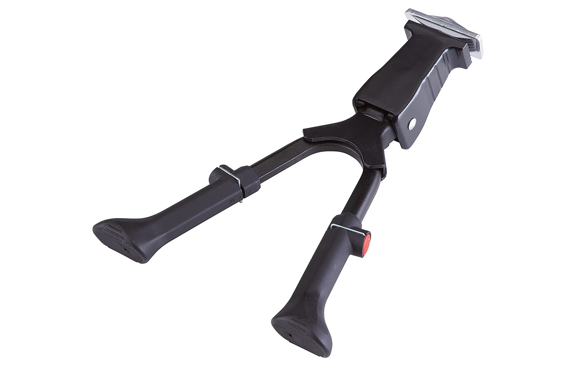 Zweibeinst&auml;nder, f&uuml;r 26" bis 28", in der H&ouml;he verstellbar, mit Befestigungsschraube und Gegenplatte 