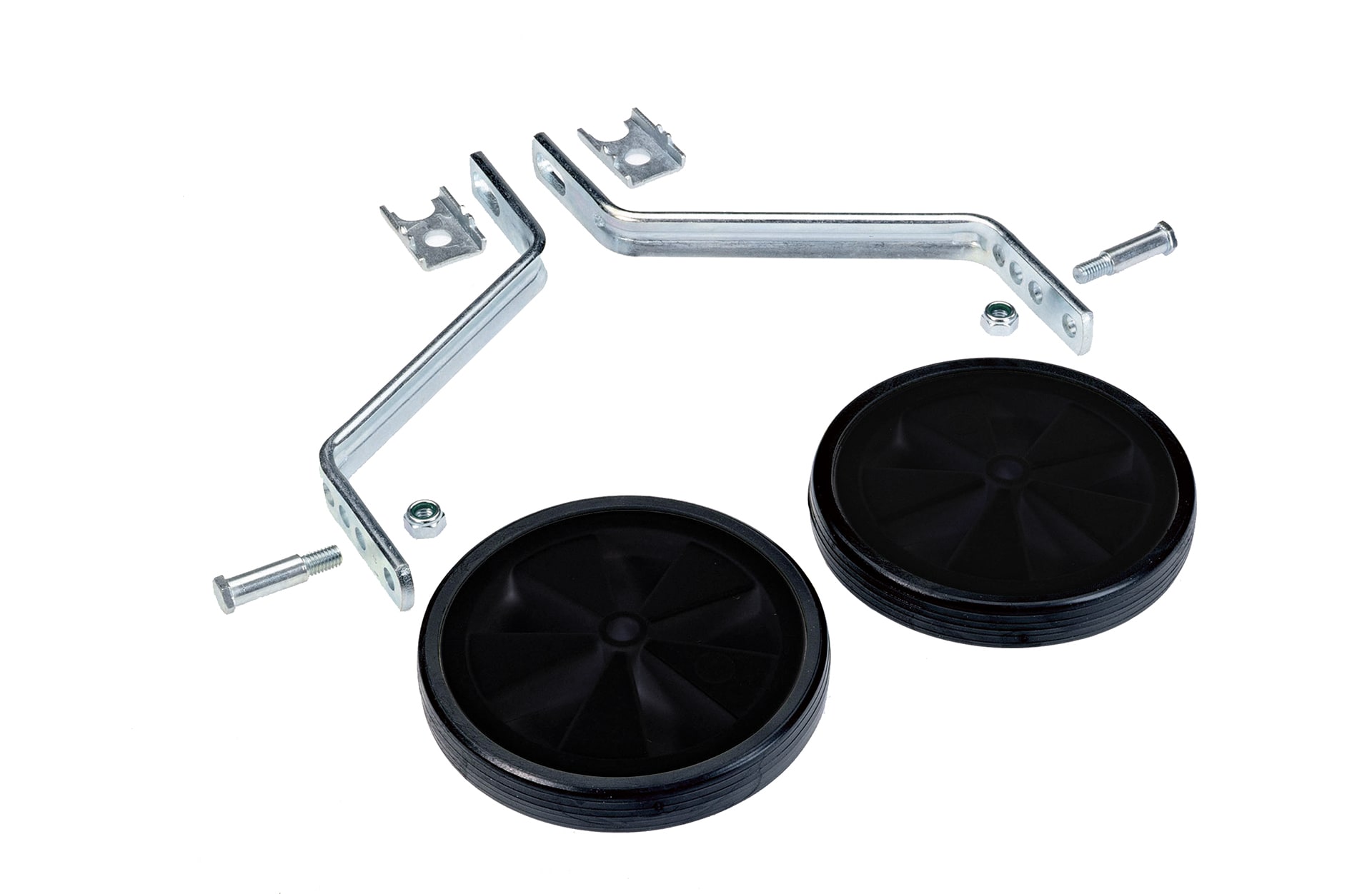 Universal-St&uuml;tzr&auml;der, f&uuml;r 16" bis 20", Kunststoffr&auml;der mit Vollgummireifen und Befestigungsteilen 