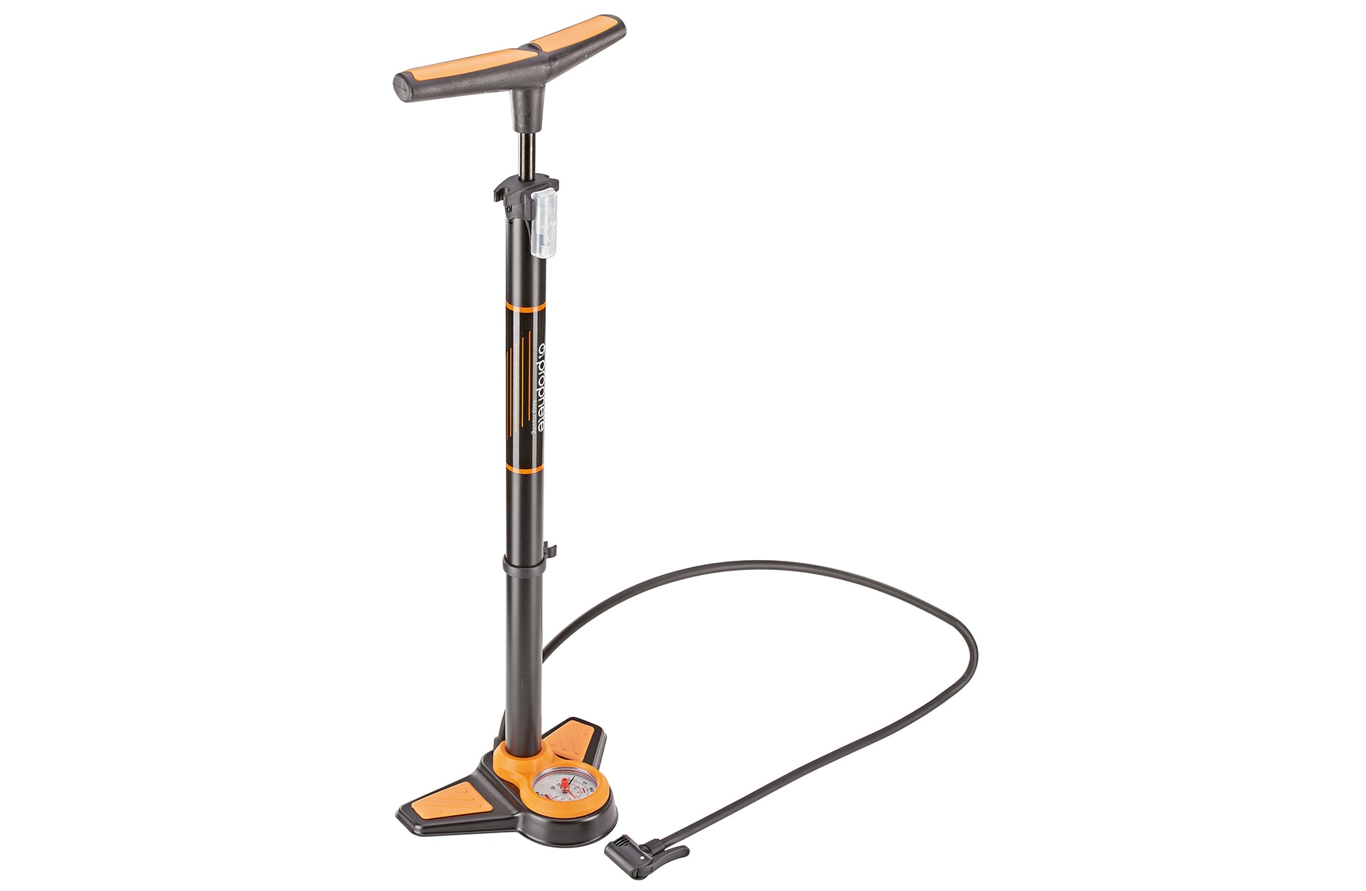 SKS Standpumpe "AIR CONTROL", f&uuml;r alle Ventilarten, 8 bar, mit Manometer, Kunststoff 