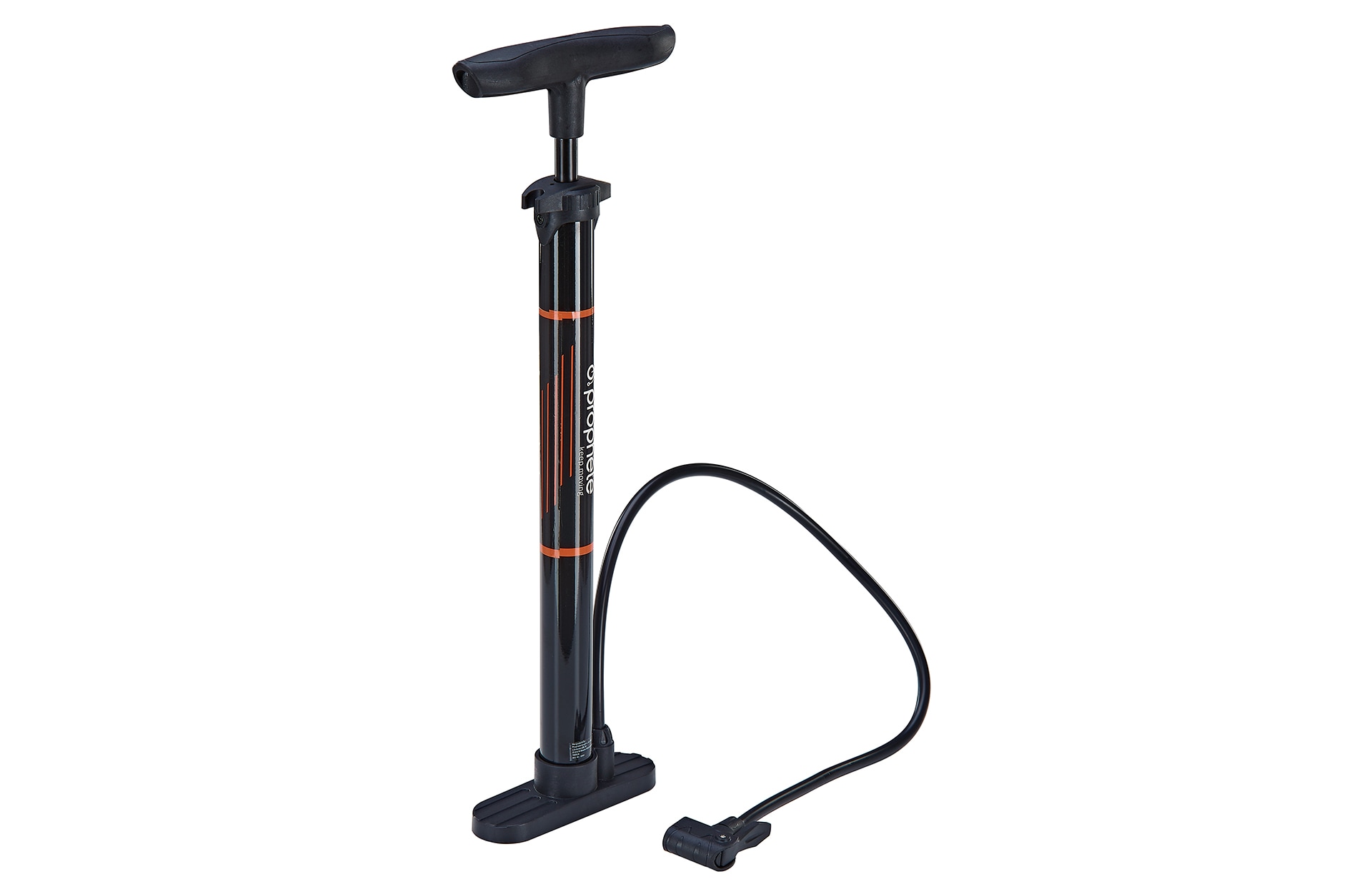 Standpumpe, f&uuml;r alle Ventilarten, 8 bar, ergonomisch geformter Griff, Stahl 