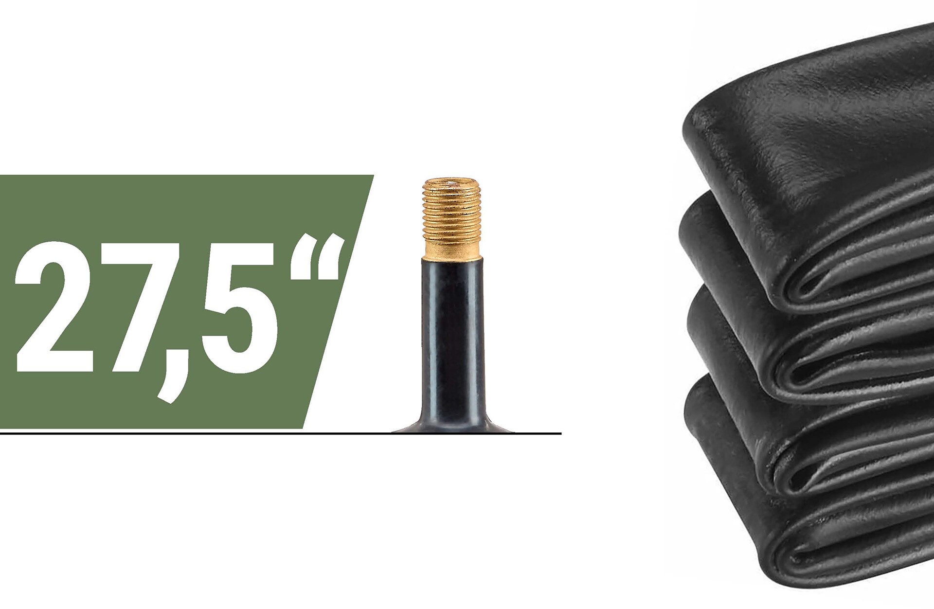 Fahrrasdschlauch 27.5" x 1.90 - 2.25, Autoventil 