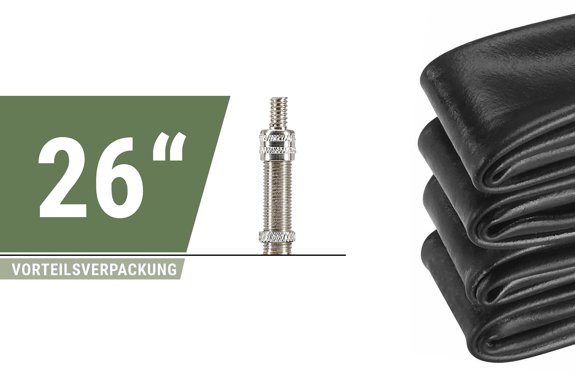 Fahrradschlauch 26" x 1.75 - 2.125, Sclaverandventil 