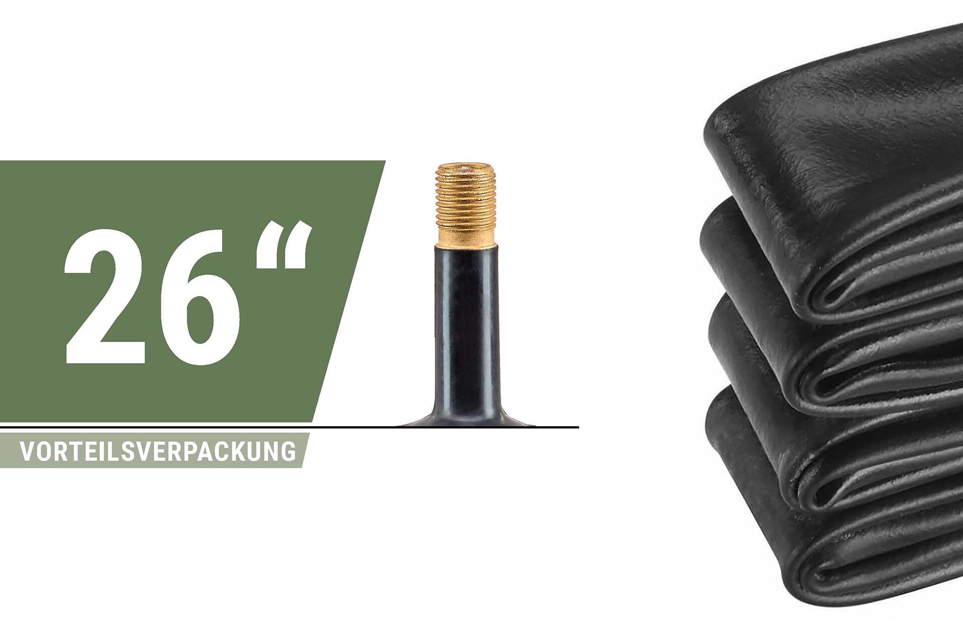 Fahrradschlauch 26" x 1.75 - 2.125, Dunlopventil 