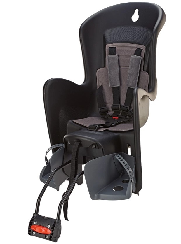 POLISPORT Fahrrad-Kindersitz BILBY RS, Sattelrohrmontage, 9-22 kg K&ouml;rpergewicht, mit Quick-Release Halterung, 5-Punkt-Sicherheitsgurt, verstellbare Fu&szlig;st&uuml;tzen 