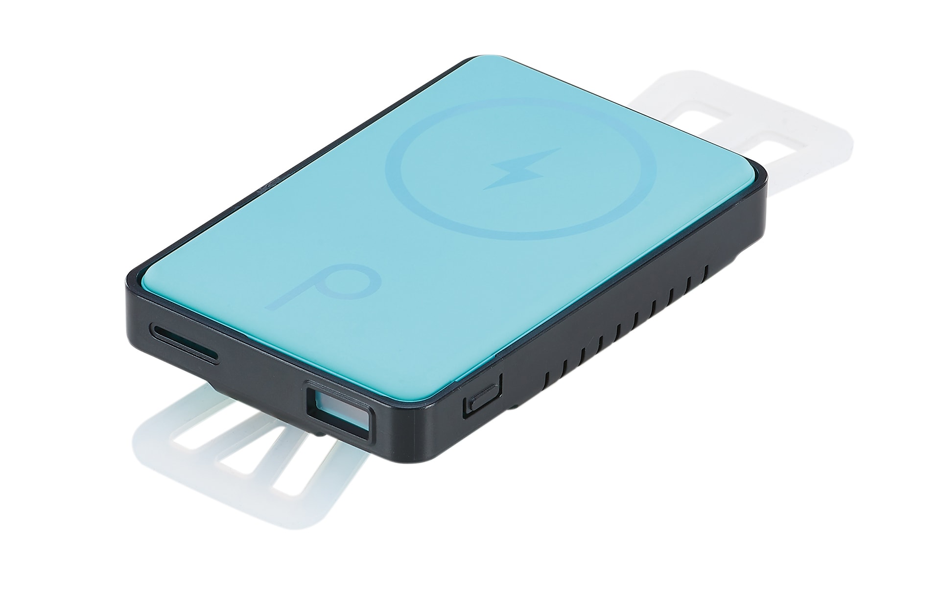 PowerMount Handyhalterung mit induktiver Ladefunktion, 1000mAh/38,5 Wh, f&uuml;r alle Smartphones geeignet, Farbe: schwarz 