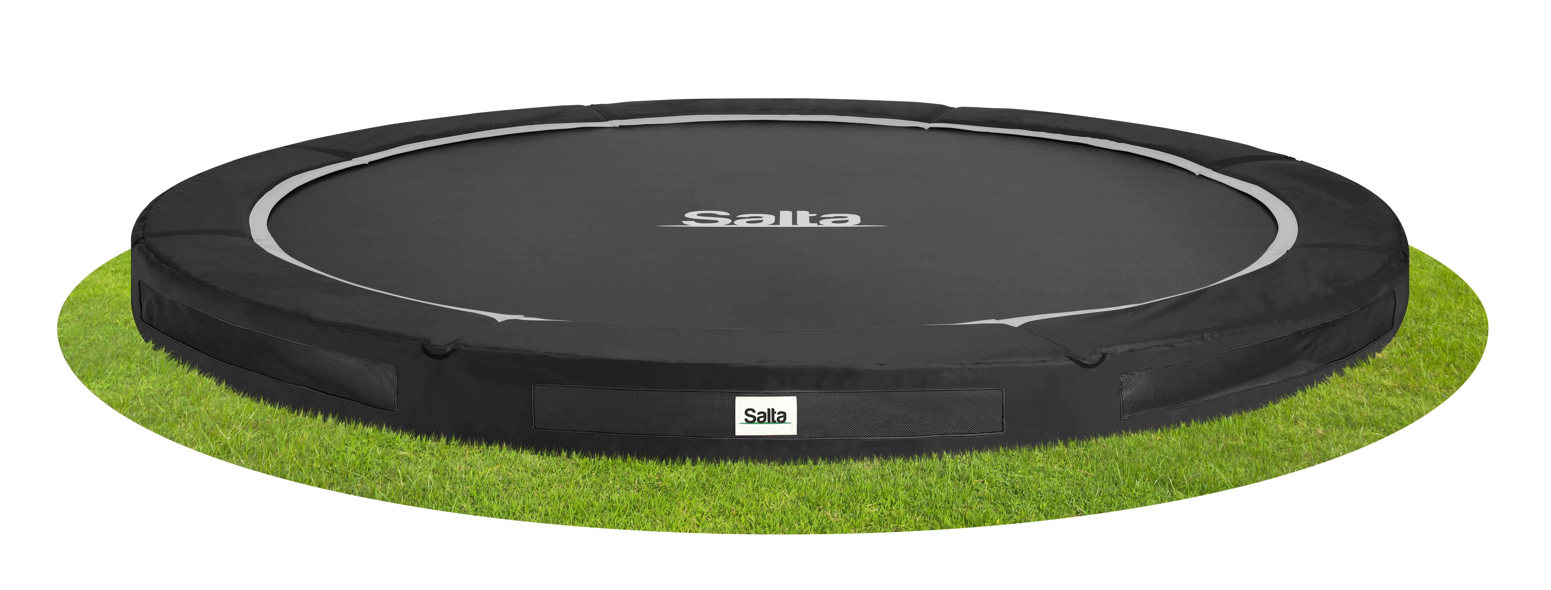 Salta Bodentrampolin Premium Ground Sports - rund - &Oslash;251 cm - Schwarz 