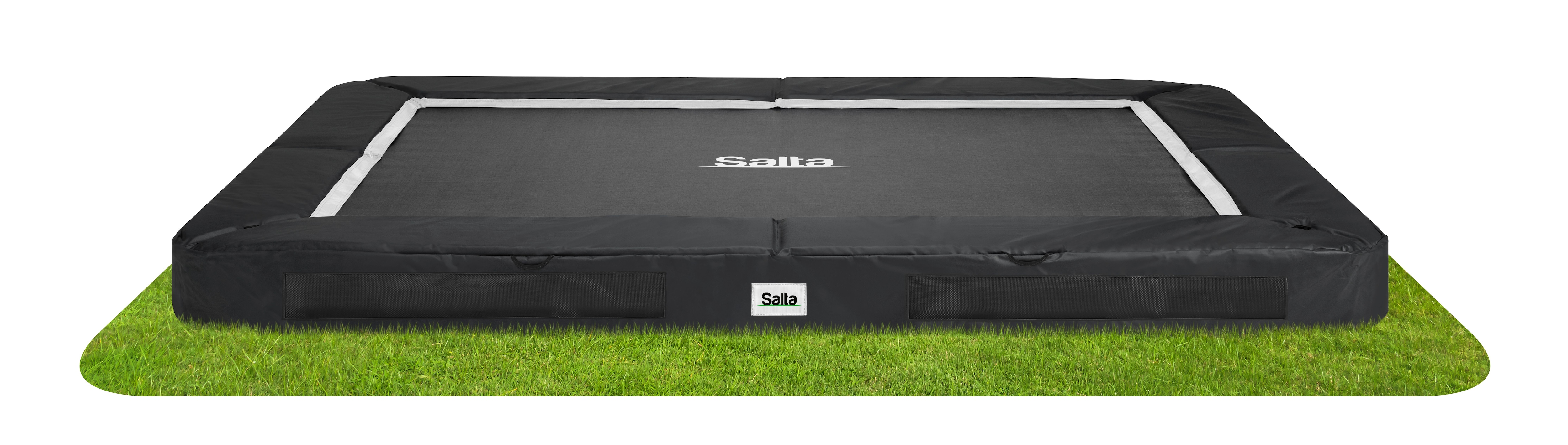 Salta Bodentrampolin Premium Ground Sports  - rechteckig - 305 x 214 cm - Schwarz 
