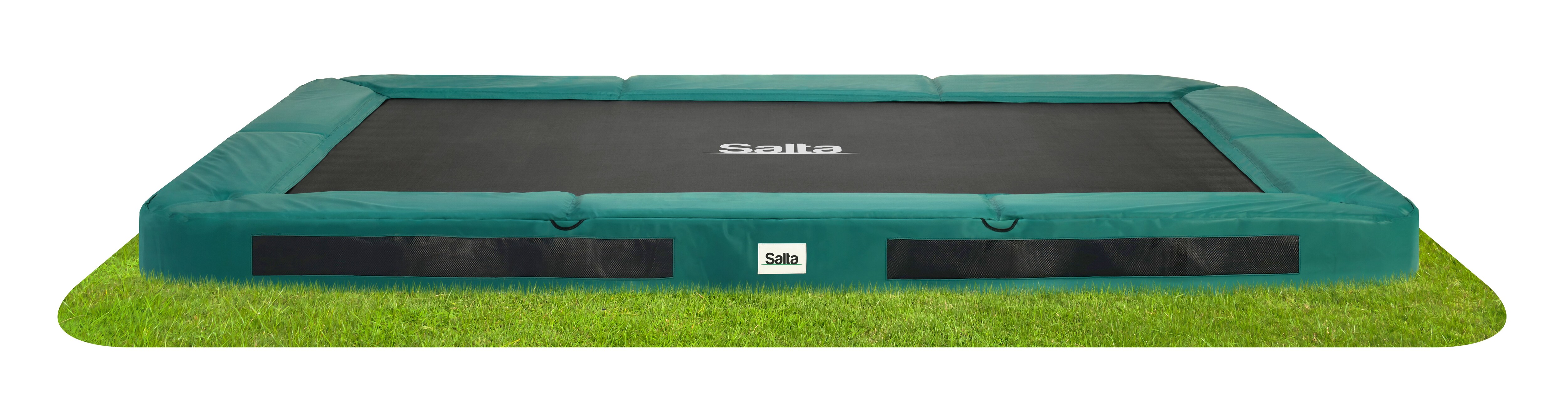 Salta Bodentrampolin Premium Ground Sports  - rechteckig - 366 x 244 cm - Gr&uuml;n 