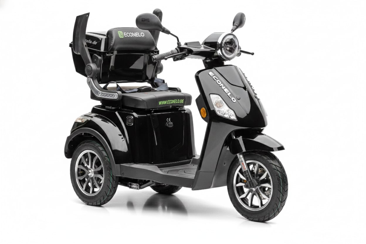 Econelo E-Seniorenmobil Yogi-IQ, Lithium-Akku, 3-Rad, 1000 Watt, Schwarz 