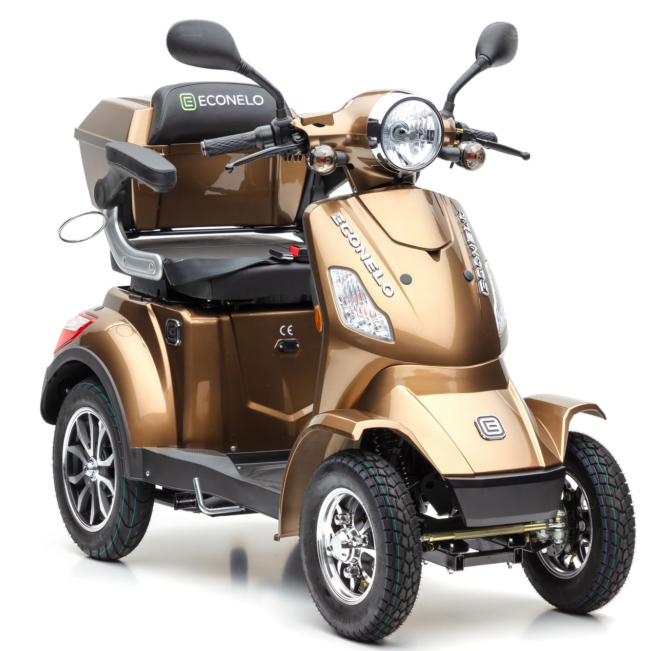 Econelo E-Seniorenmobil Voltrixx, Blei-Akku, 4-Rad, 1000 Watt, Braun 