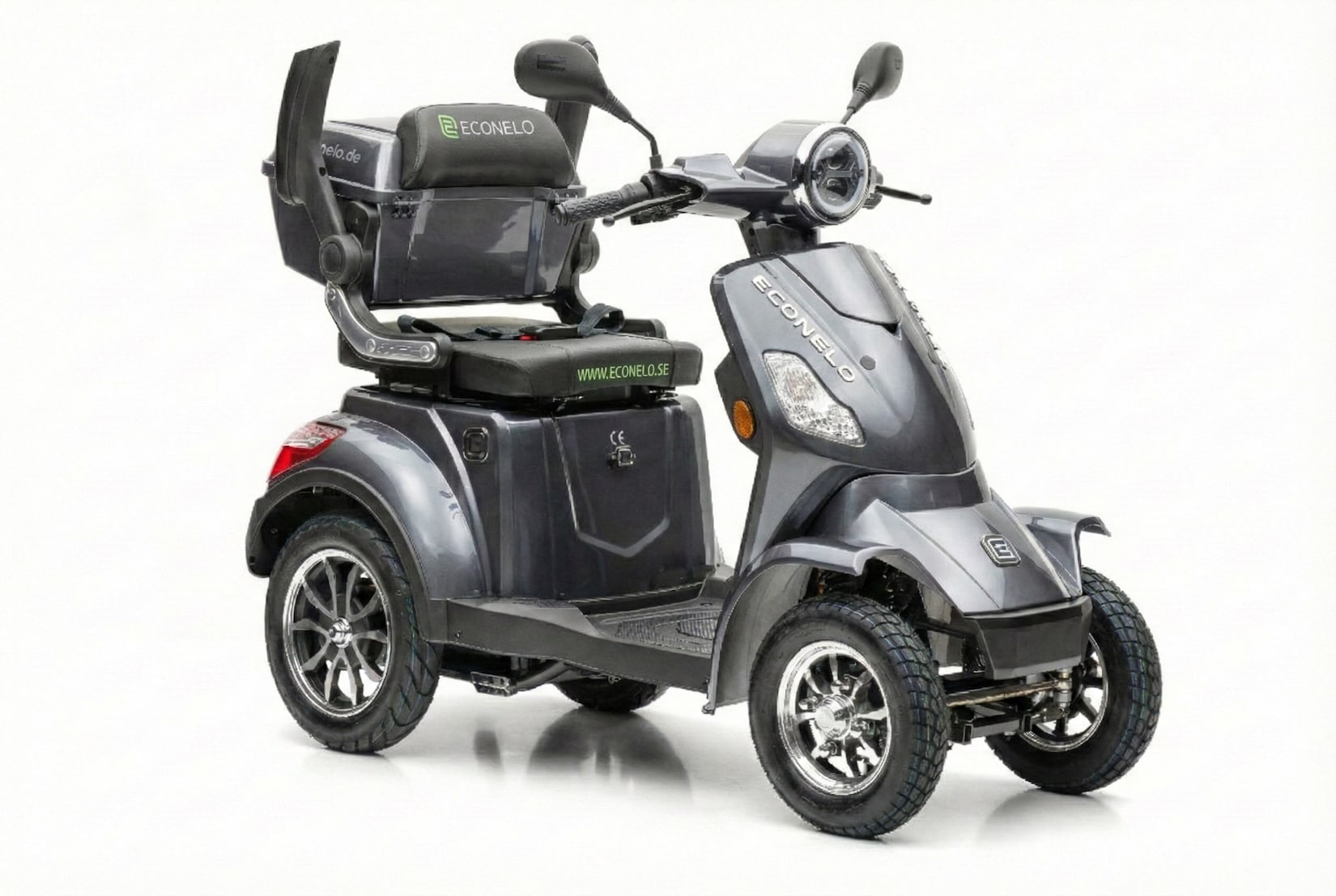 Econelo E-Seniorenmobil Voltrixx, Lithium-Akku, 4-Rad, 1000 Watt, Grau