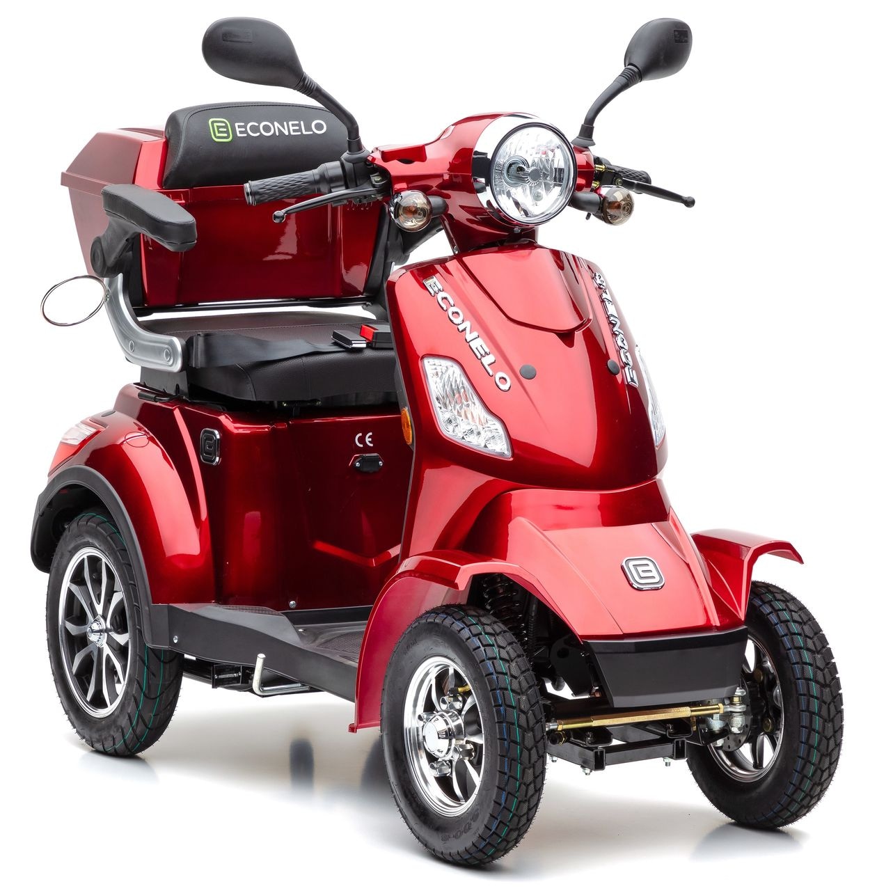 Econelo E-Seniorenmobil Voltrixx, Lithium-Akku, 4-Rad, 1000 Watt, Rot
