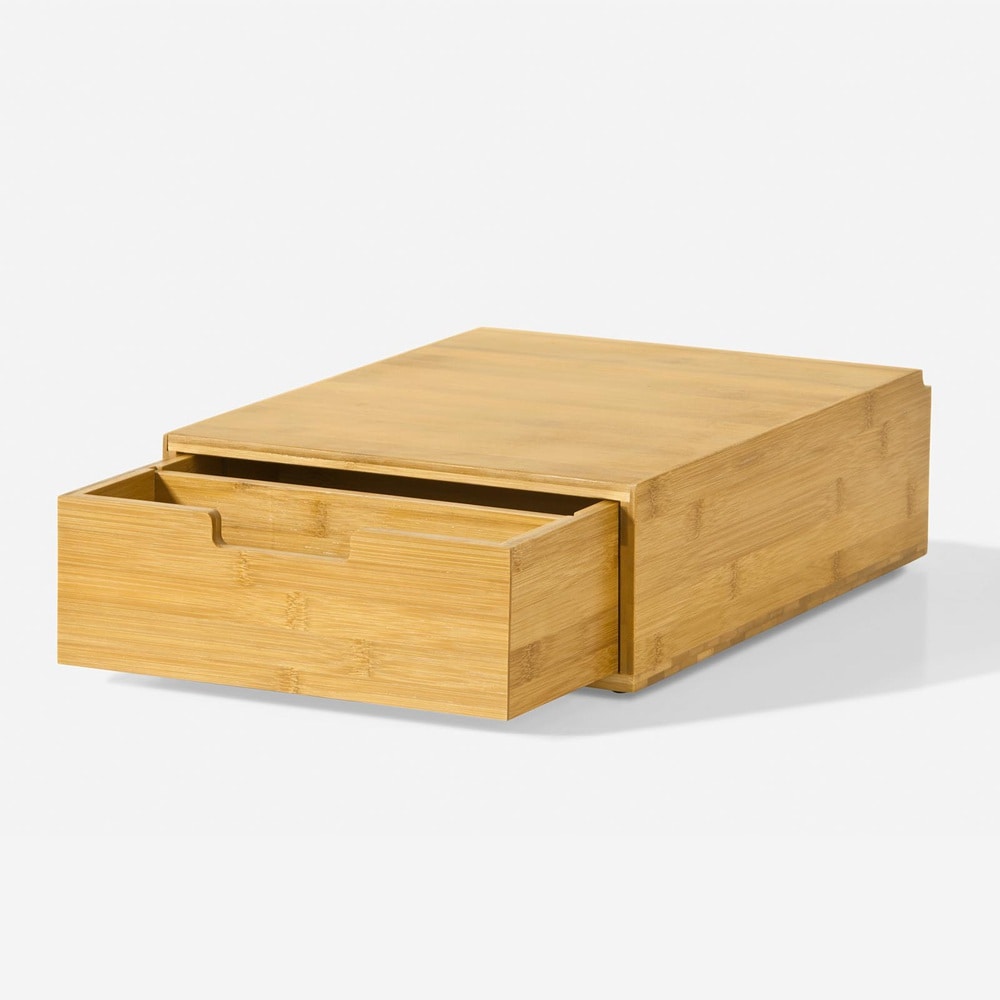 SoBuy Kapselhalter mit einer Schublade Holzfarbe 42x30x12cm Minimalistisch 