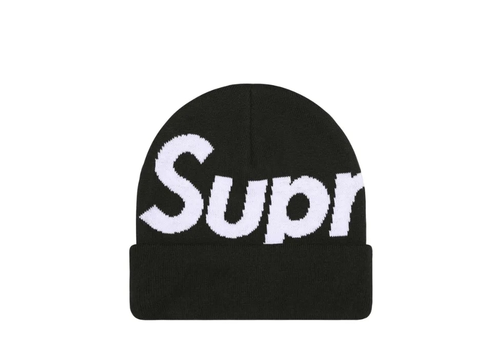 Supreme Big Logo Beanie (FW25) Black 