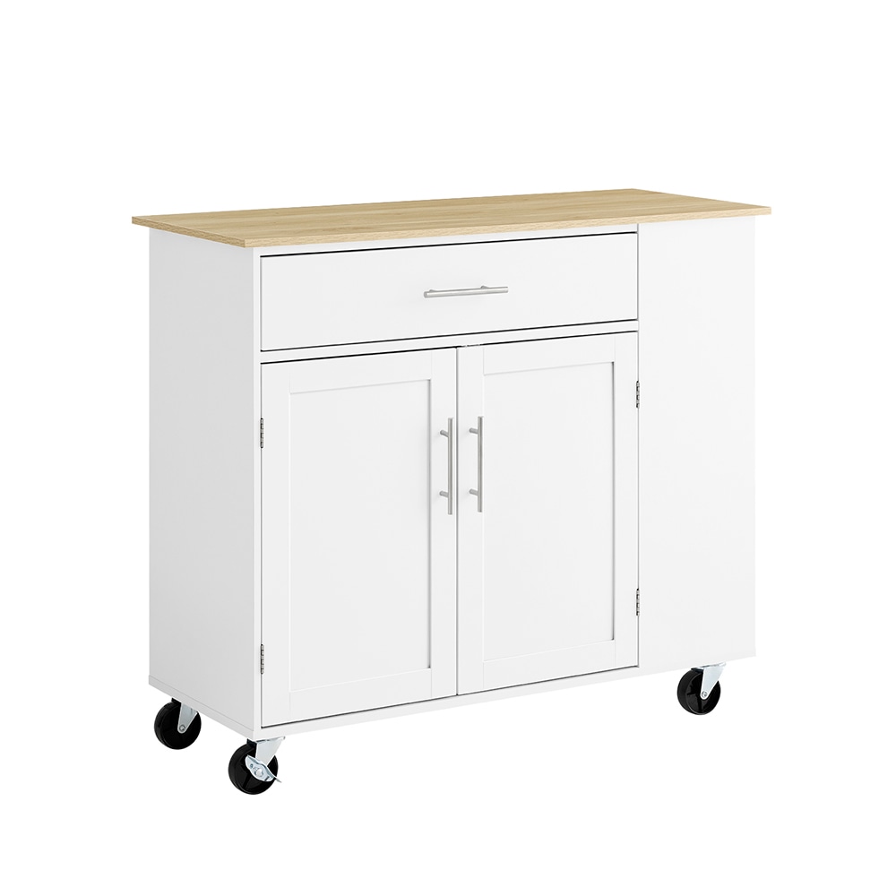 SoBuy K&uuml;cheninsel mit 1 Schublade Wei&szlig; 99x40x85cm Modern 