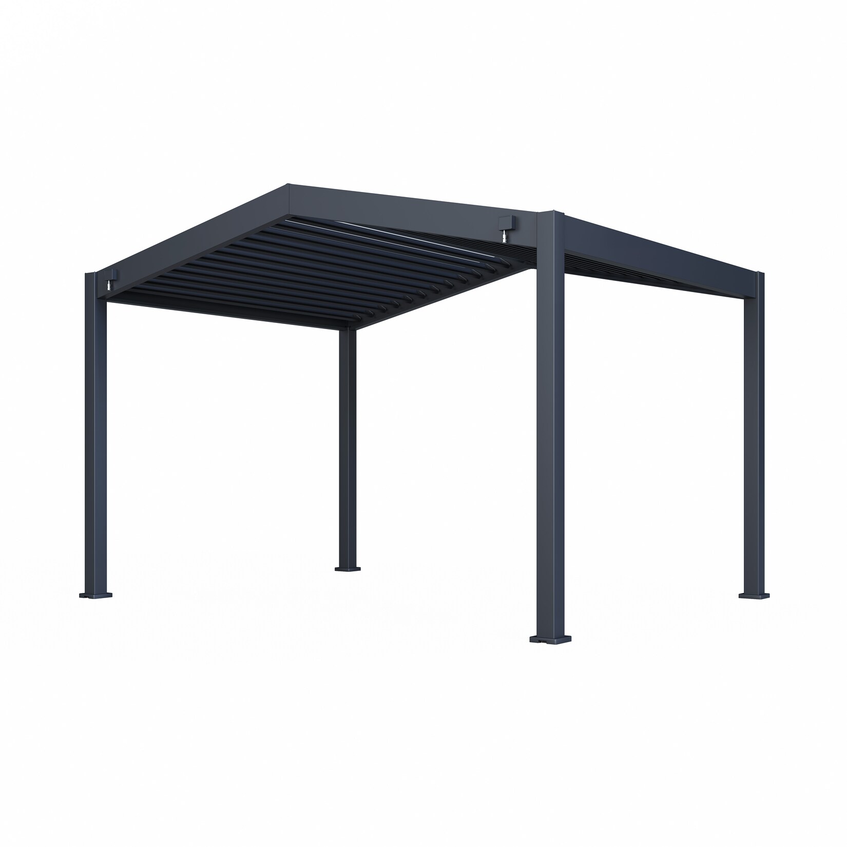 Outdoor Pergola mit Lamellendach Icon 1013 Anthrazit   368x413x283cm