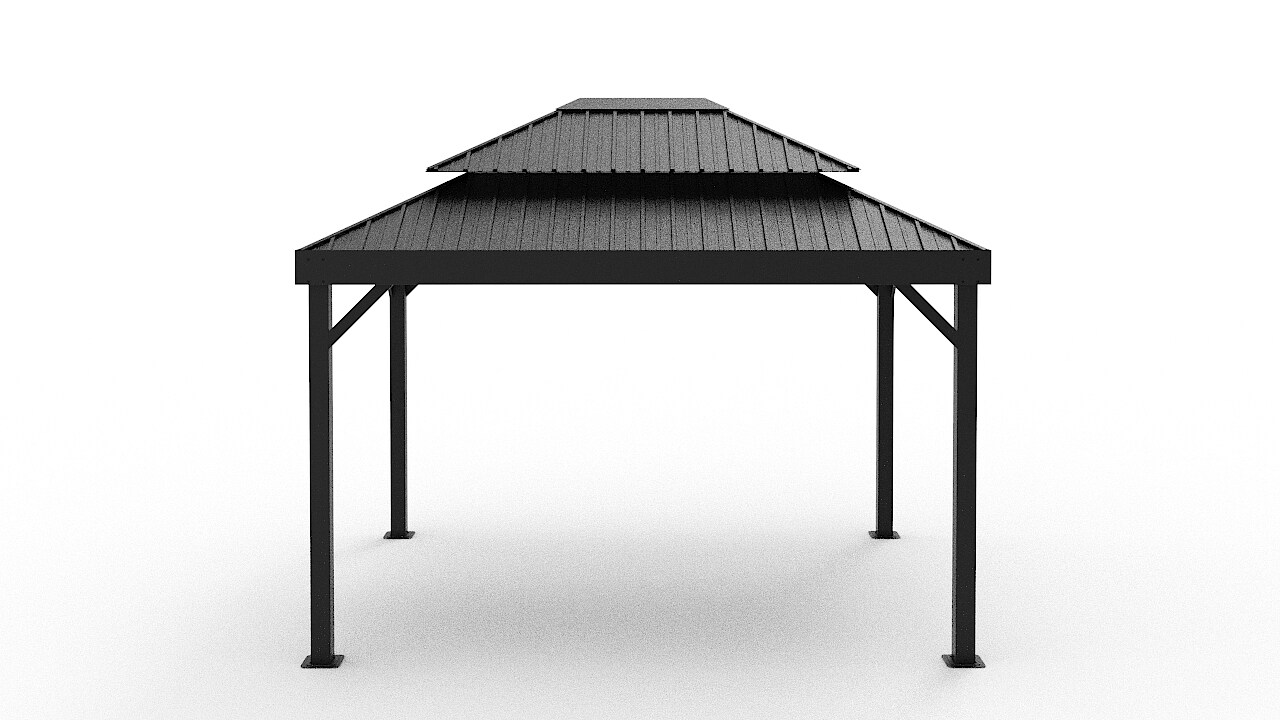 Pavillon London Schwarz   424,3x299,3x310cm