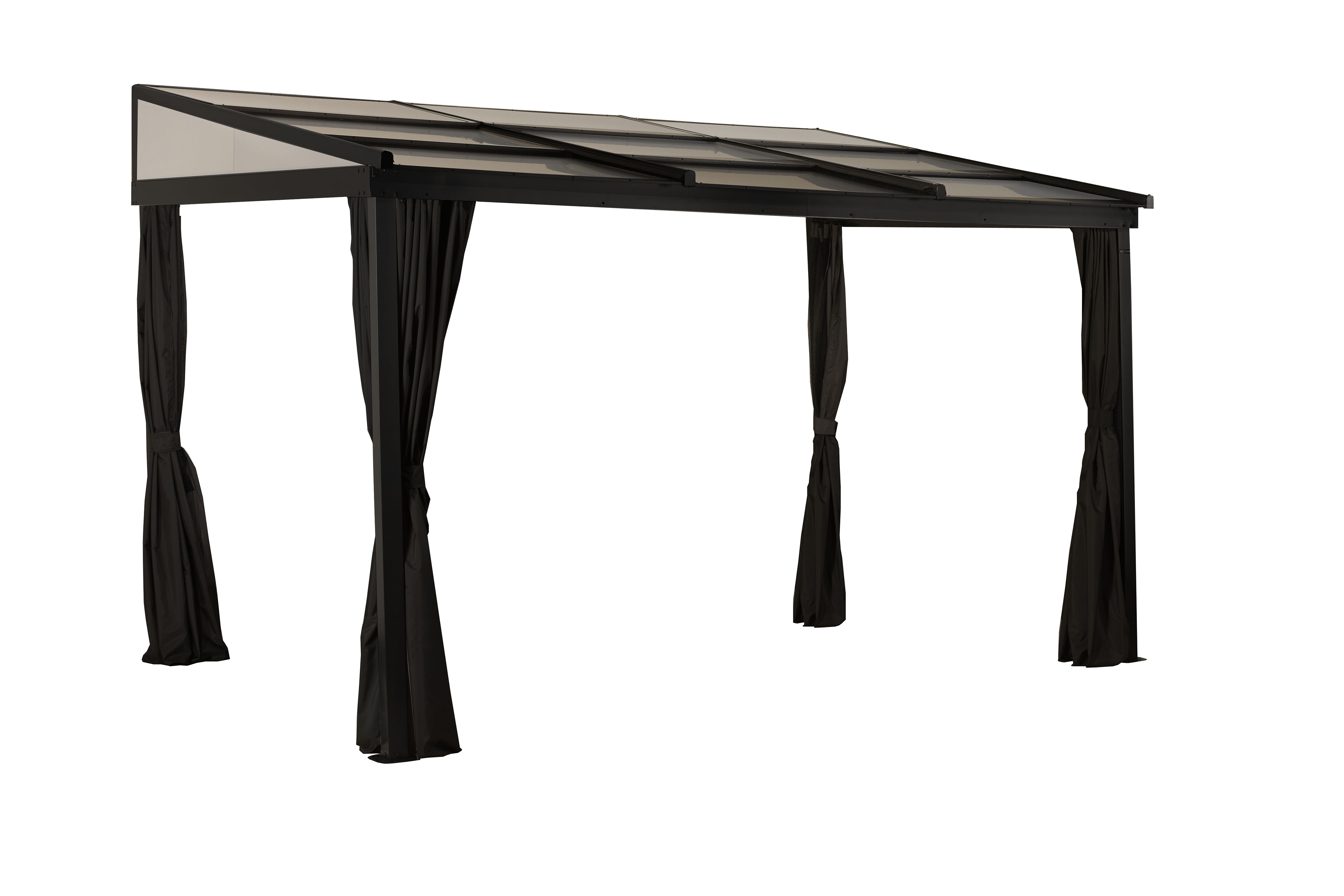 Sojag Terrassen&uuml;berdachung Budavar Schwarz | 298,5x366,5x243cm 