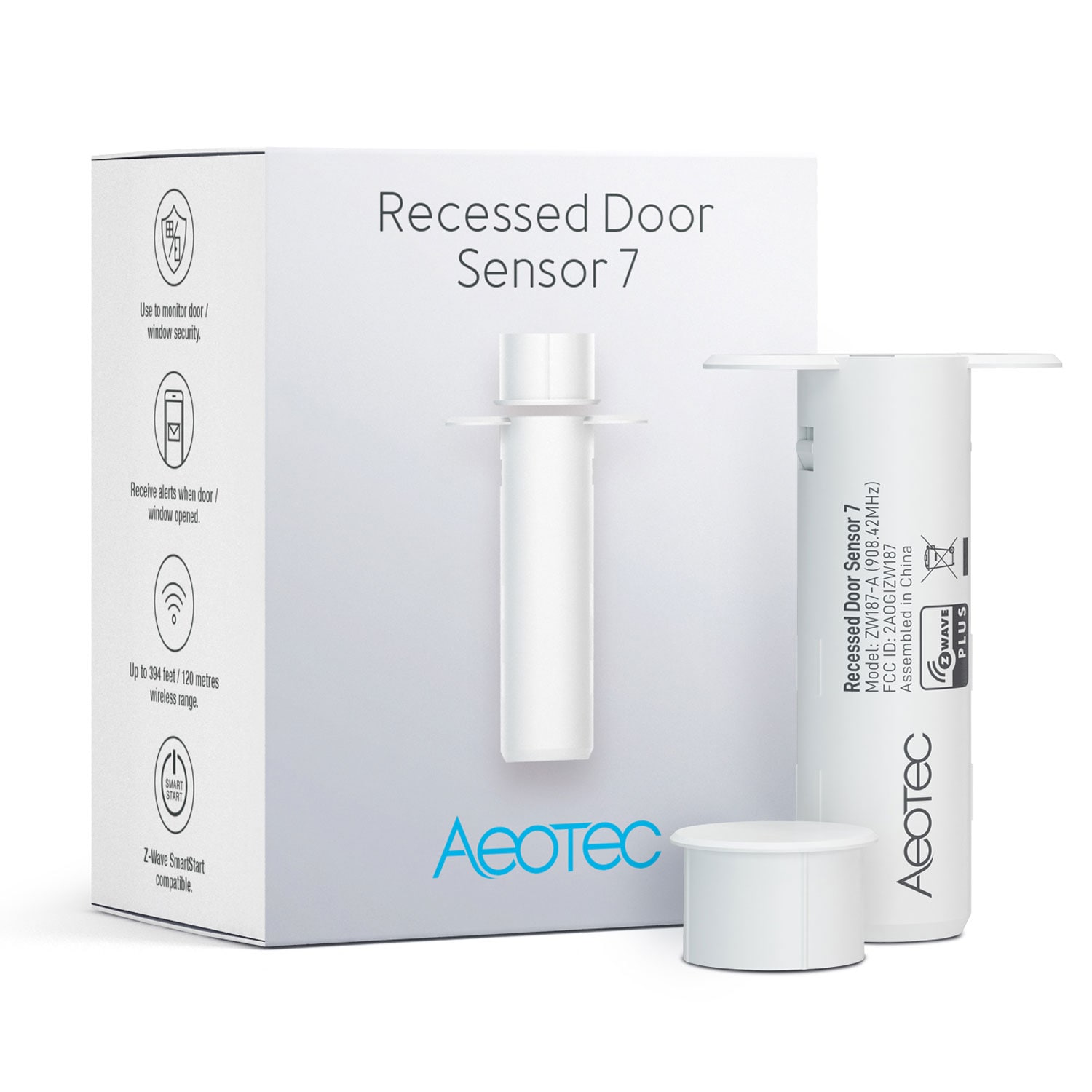 Aeotec Recessed Door Sensor 7 Z-Wave Plus V2 ZW187 