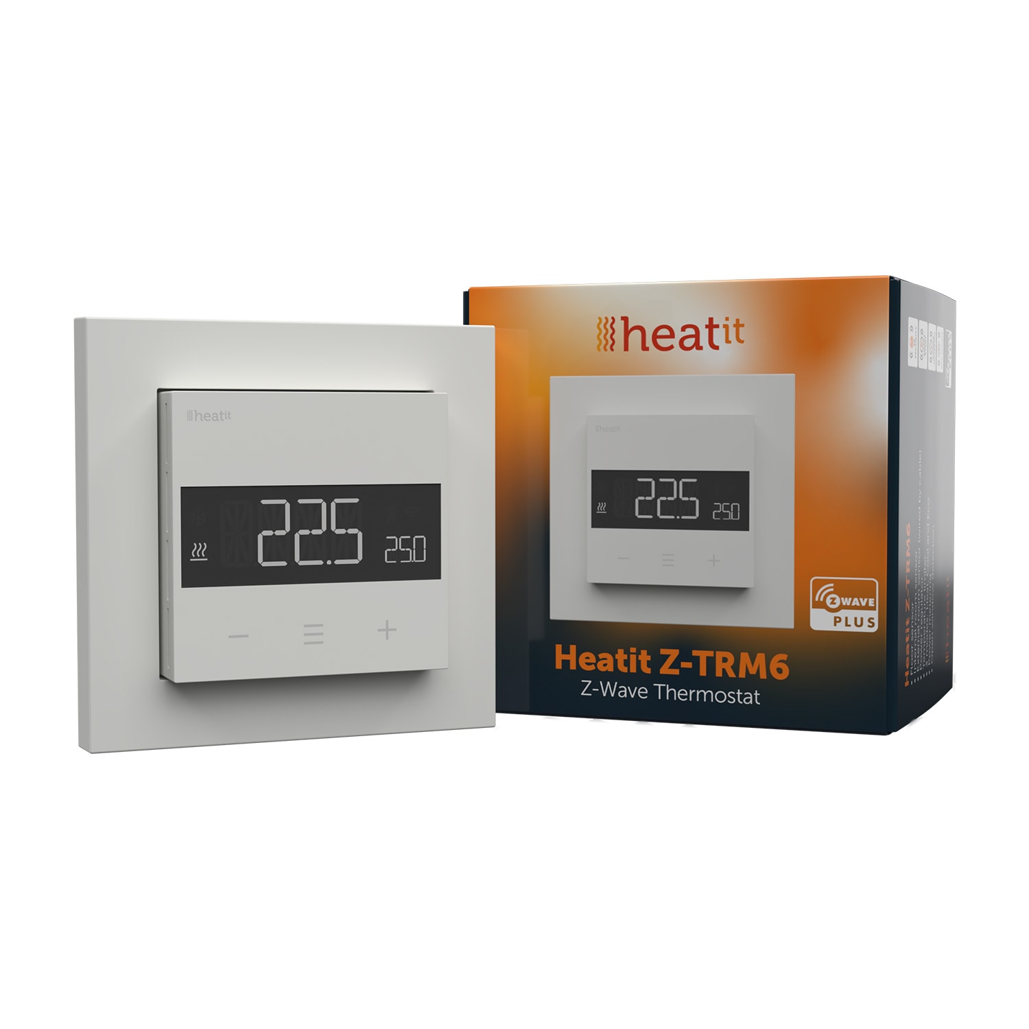 HeatIt Z-TRM6 Thermostat  Z-Wave 800 Serie (Wei&szlig; RAL 9003) 