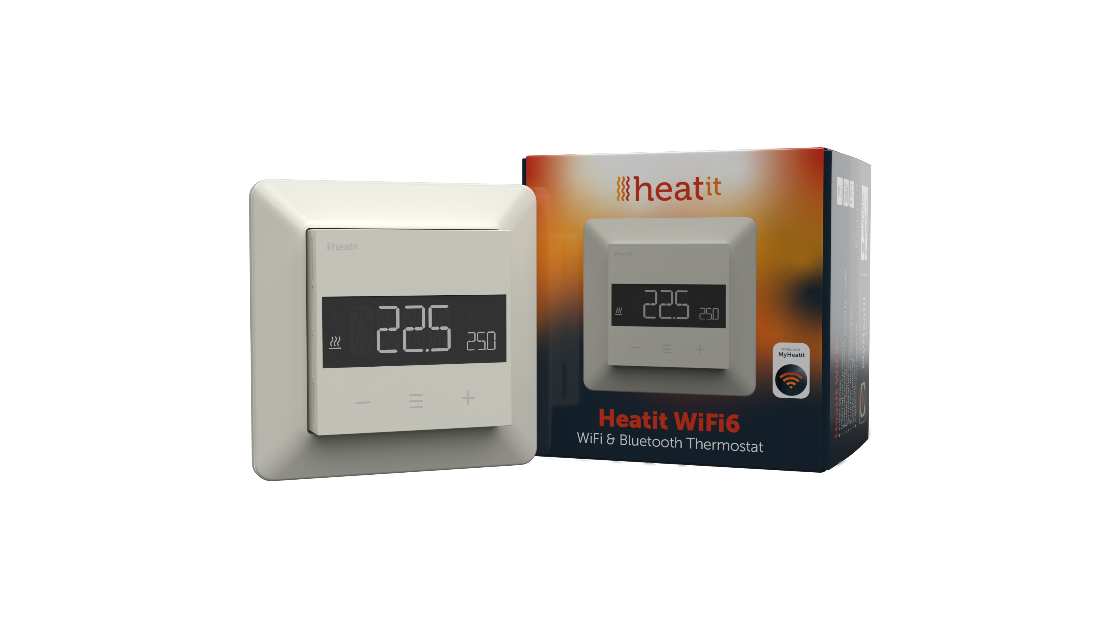 Heatit WiFi6 Thermostat (Wei&szlig; RAL 9010) 