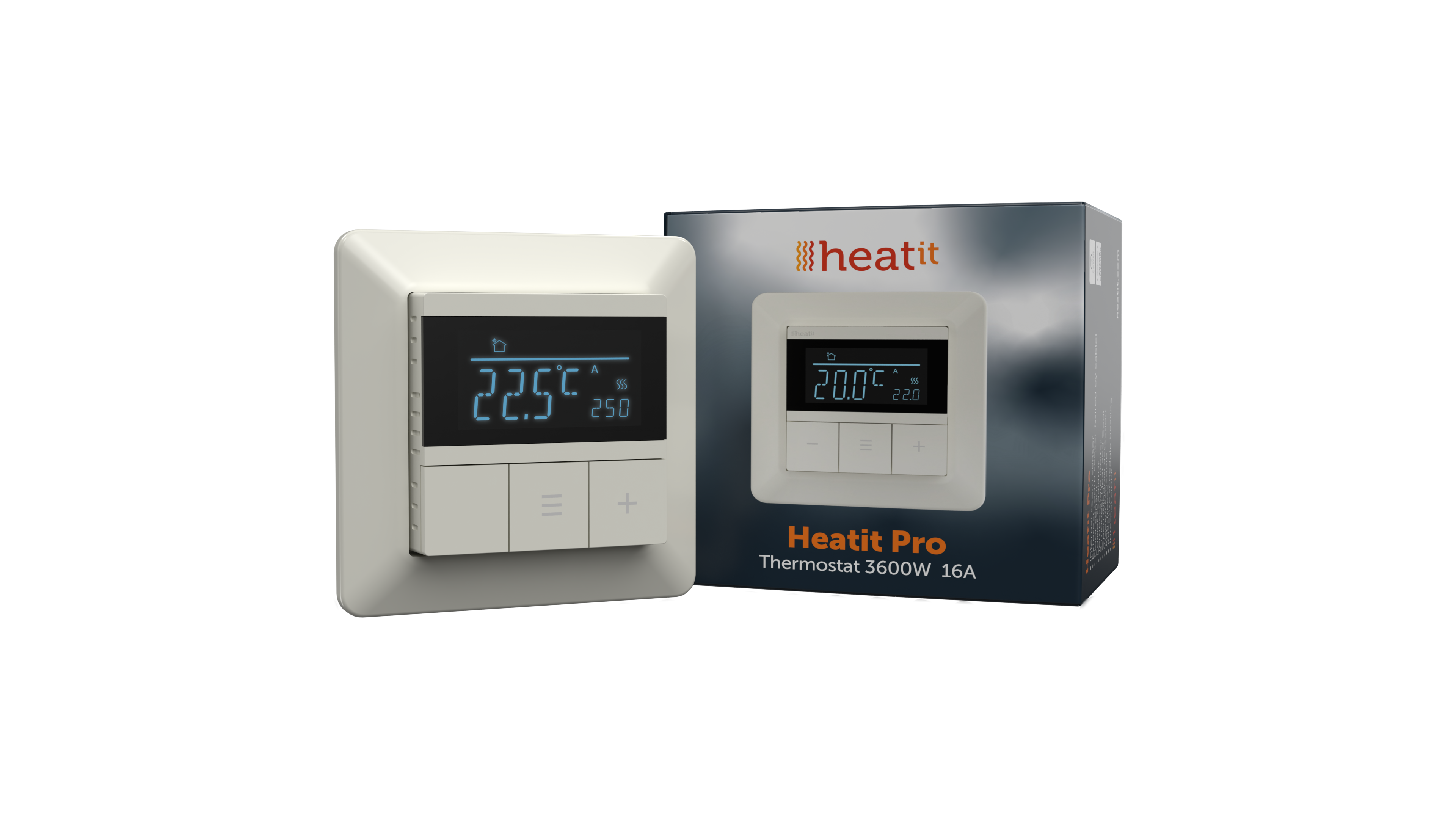 Heatit Pro Thermostat (Wei&szlig; RAL 9010) 