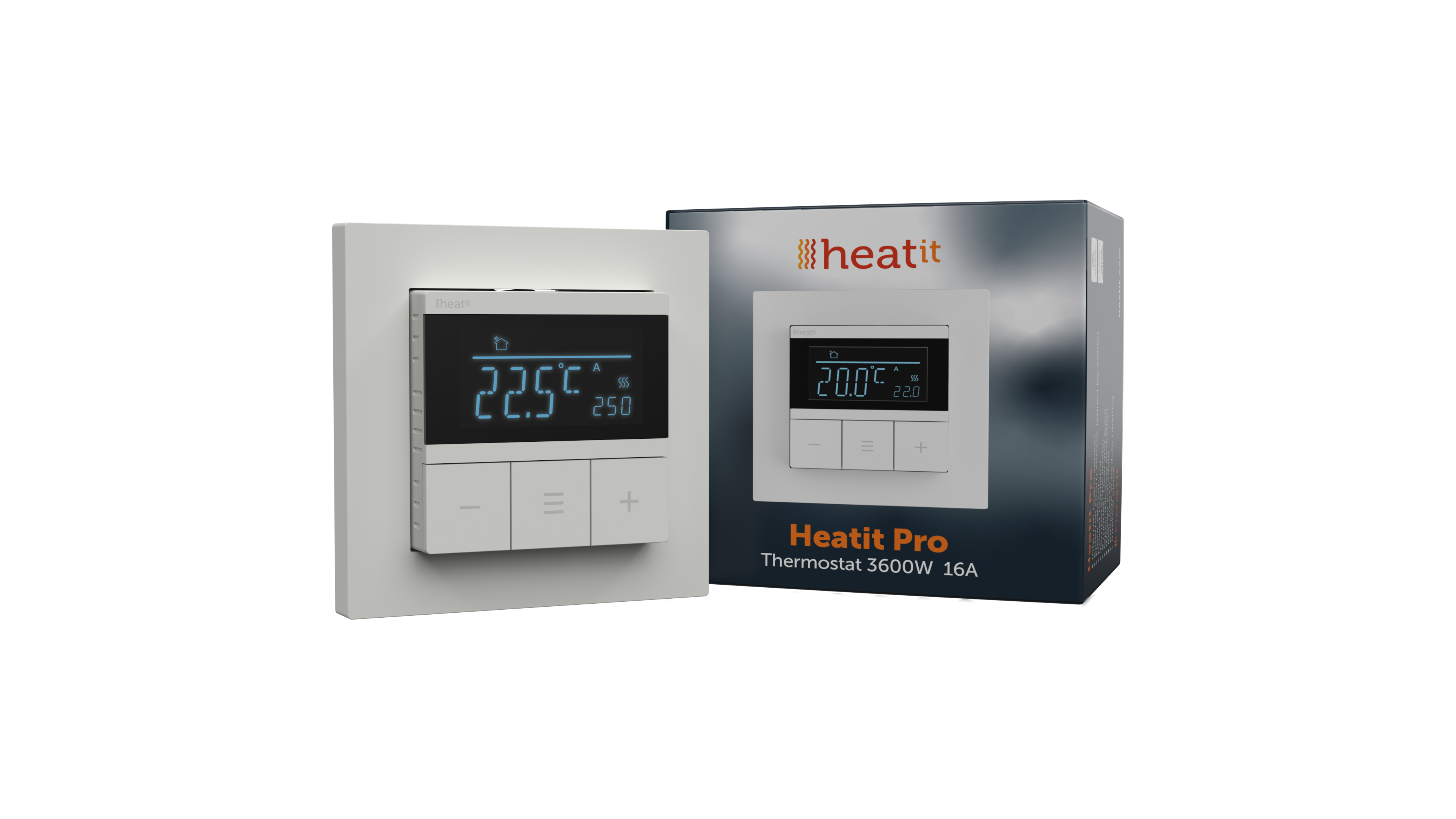 Heatit Pro Thermostat (Wei&szlig; RAL 9003) 