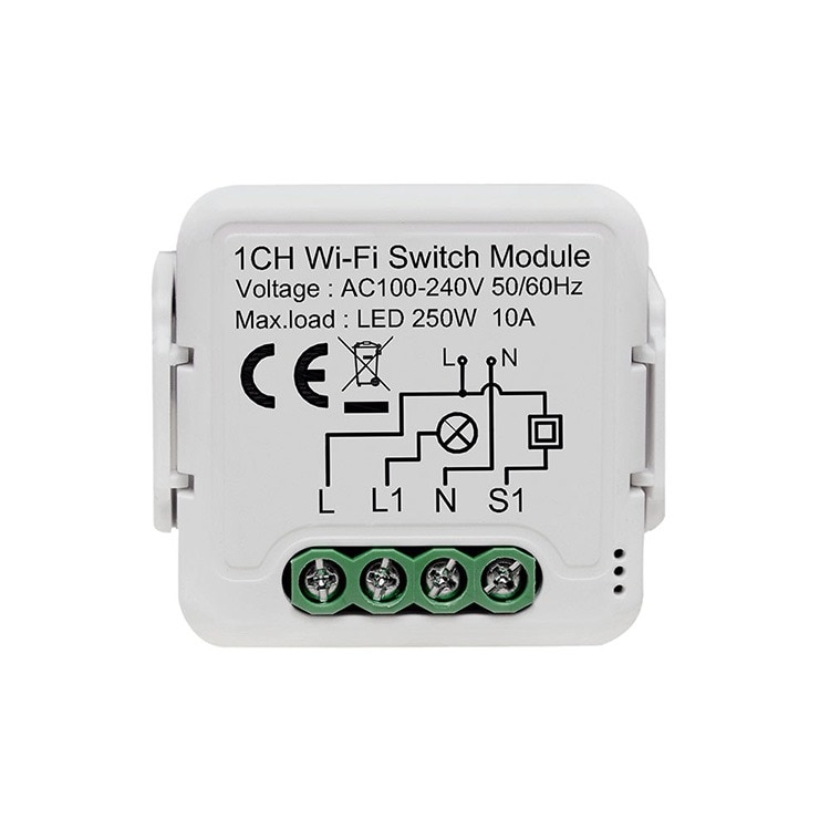 Netplus 1-channel Relay Switch 10A WLAN Relais Schalter 1-Kanal SmartLife oder Tuya Smart App 