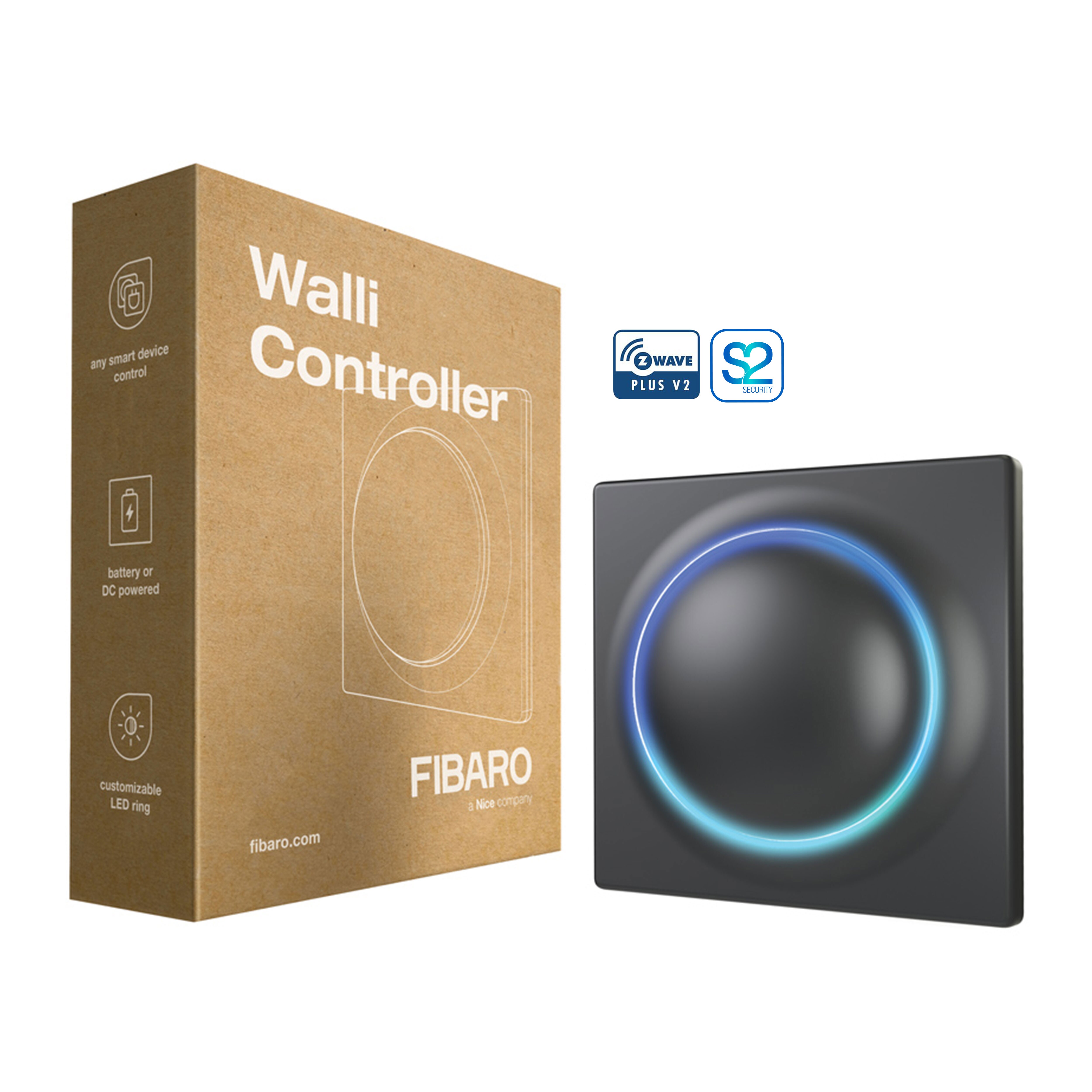 FIBARO Walli Controller (Schwarz) 