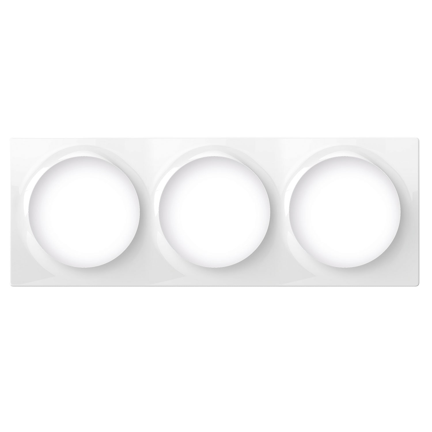 FIBARO Dreifach-Abdeckplatte f&uuml;r Ger&auml;te der Walli-Serie (Wei&szlig;) 