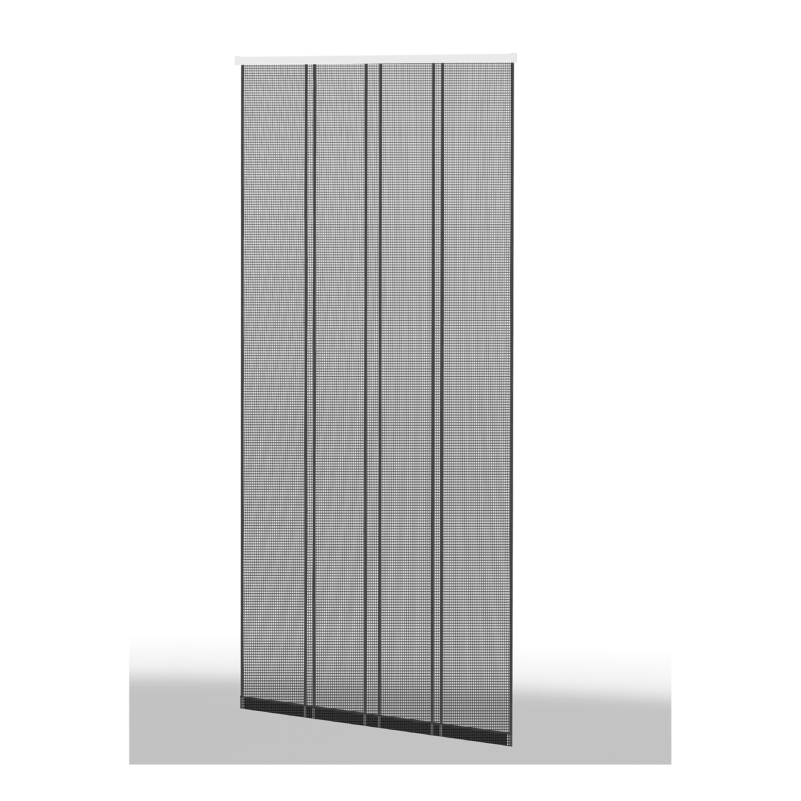 Klemm-Lamellenvorhang "COMFORT" 100x220cm Braun / Anthrazit 