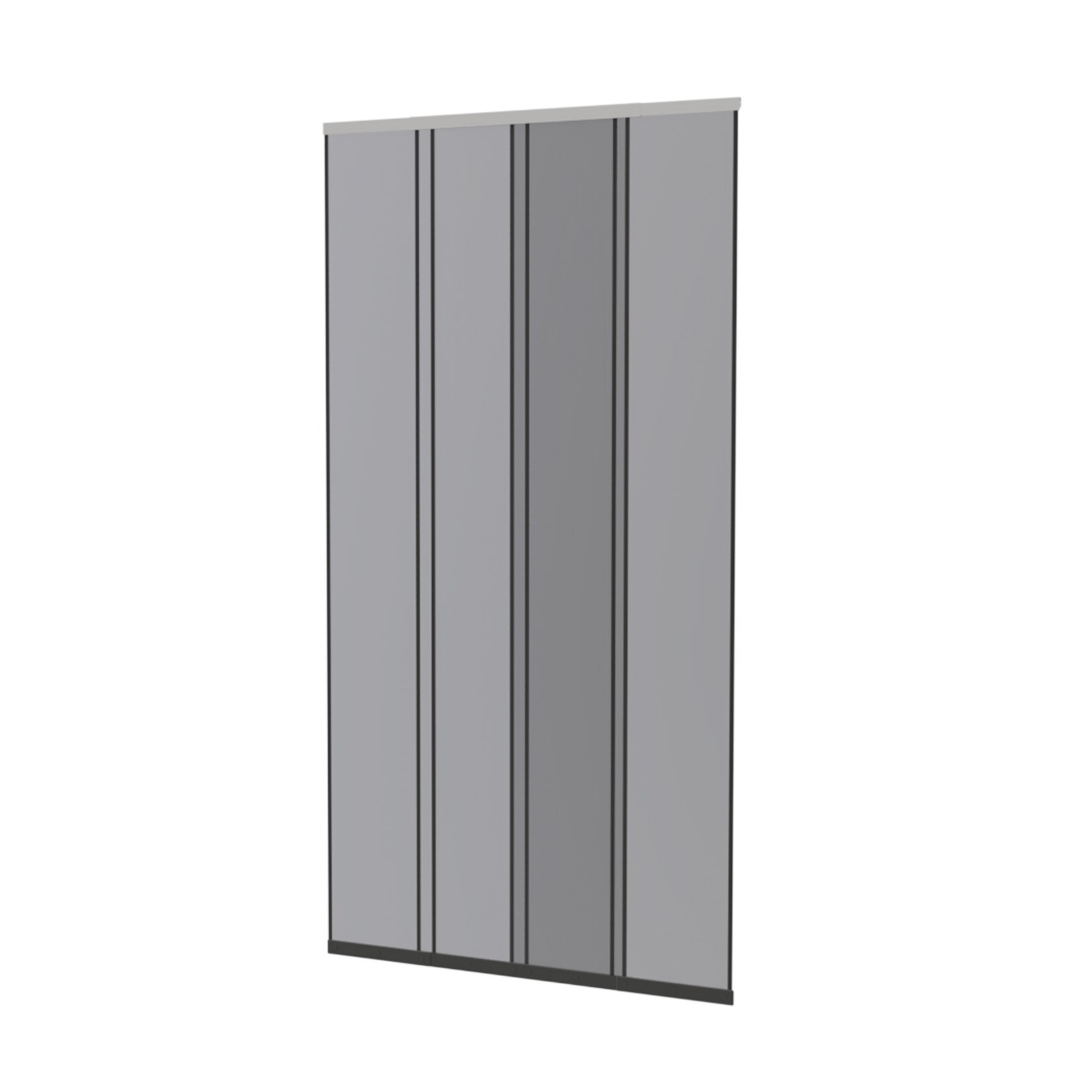 Teleskop-Lamellen-Vorhang "FAST" 100x220cm Schwarz