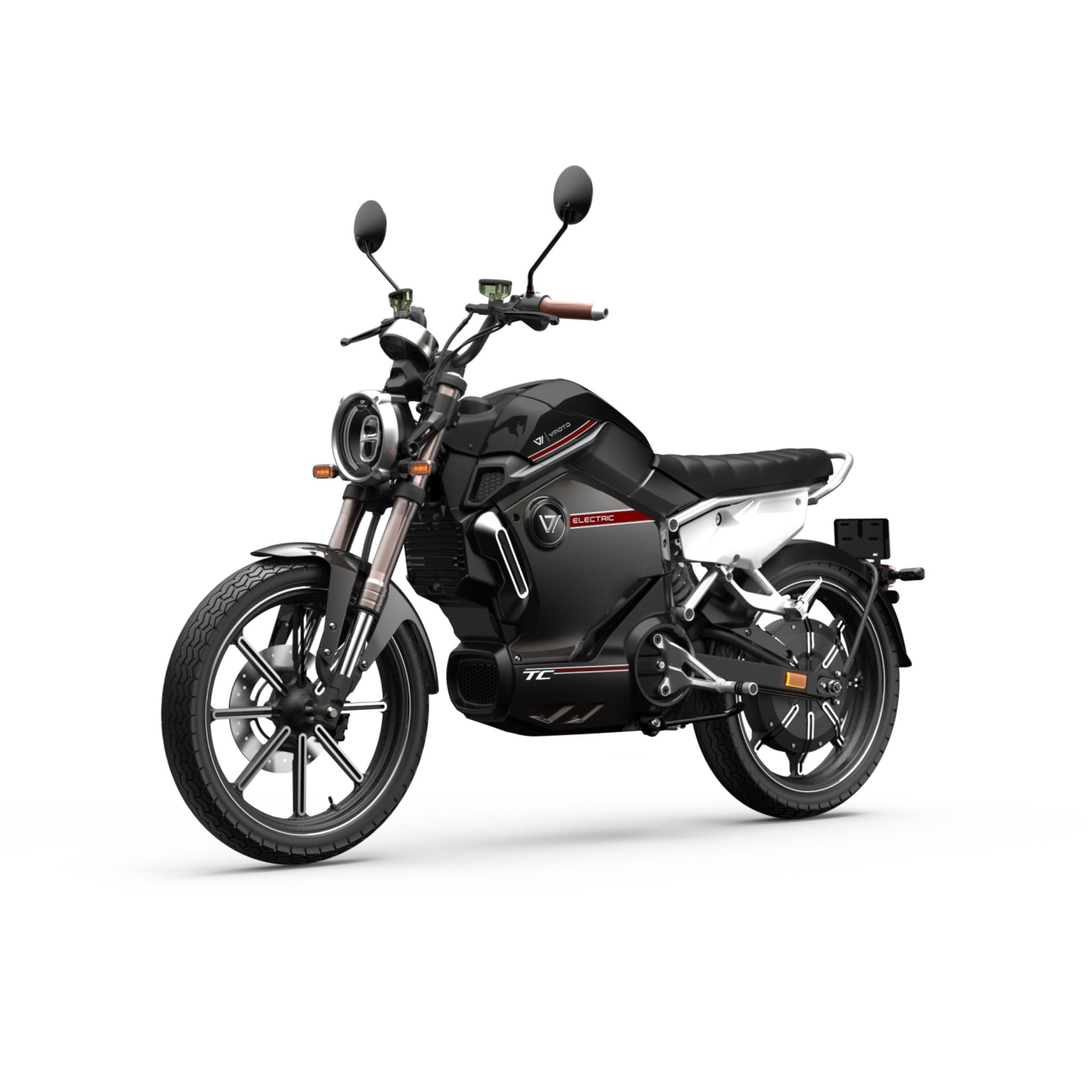 Vmoto / Super Soco TC 72V, Elektro Moped, 45 km/h, All Terrain, CBS Bremssystem, servicefrei - schwarz 