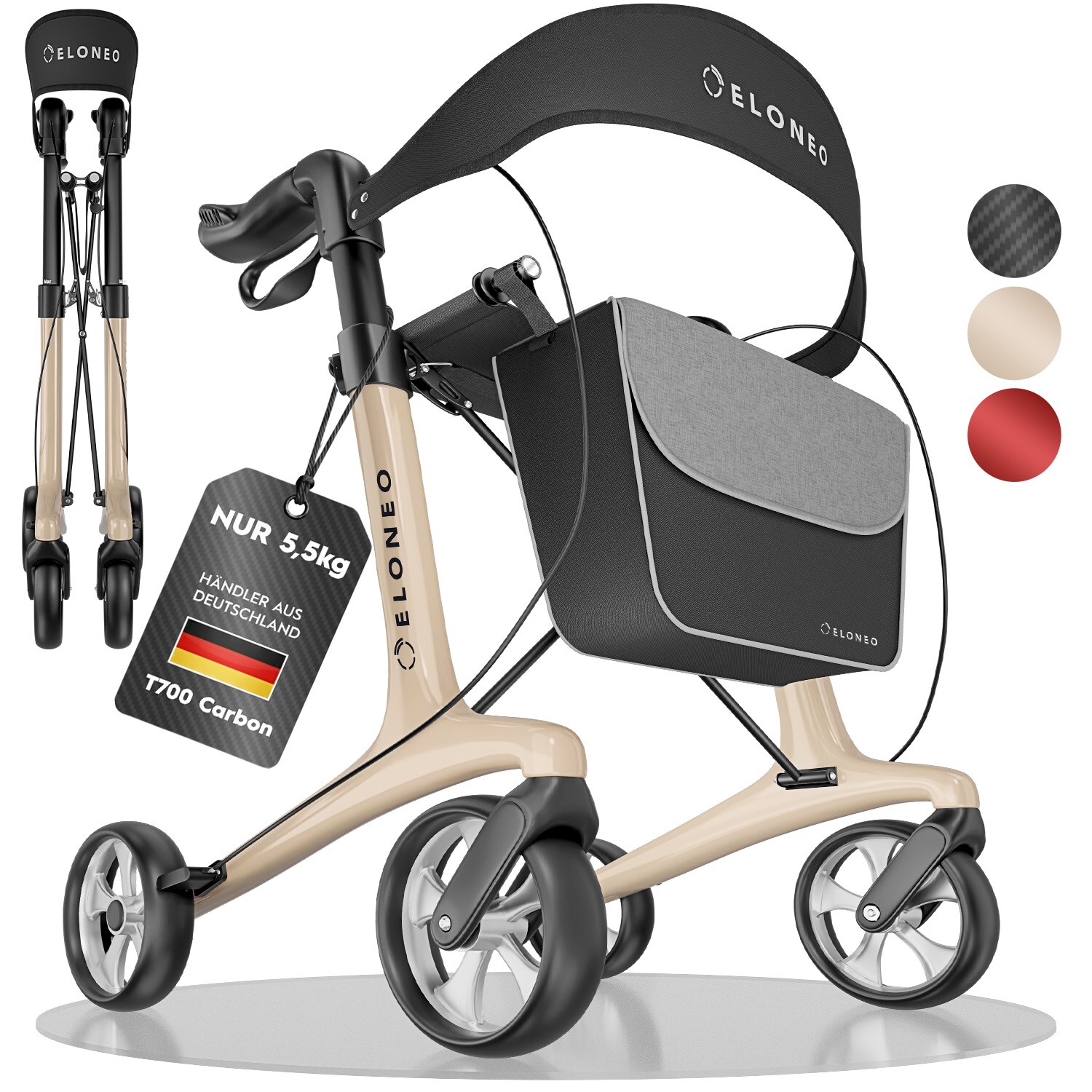 ELONEO Carbon Rollator - L