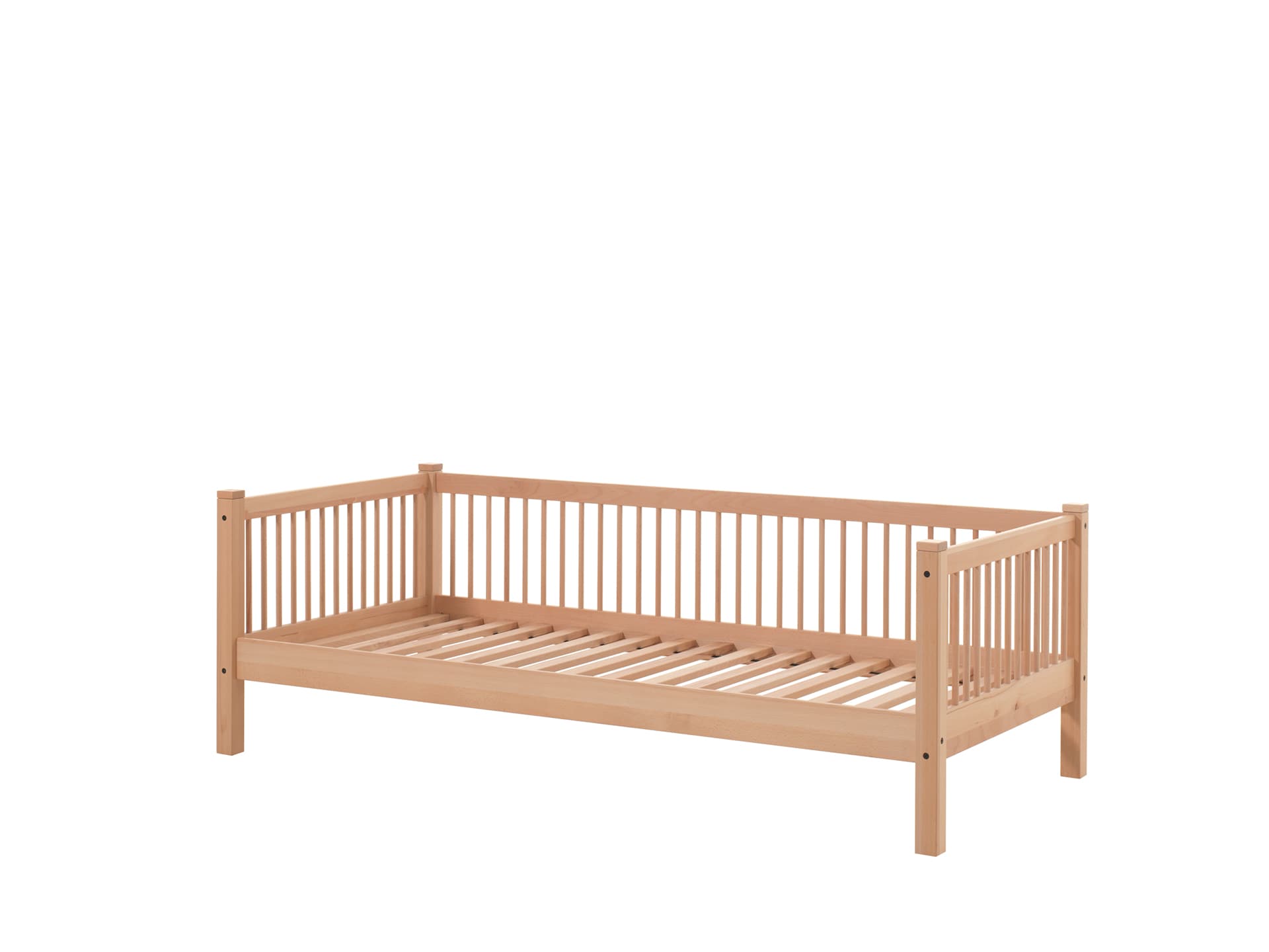 FAGUS Day-Bett mit Liegefl&auml;che 90 x 200 cm, inkl. Lattenrost, Ausf. Buche massiv natur 