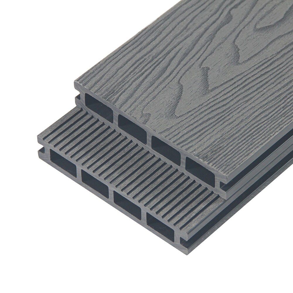 HOME DELUXE  WPC Terrassendielen SAMANA PREMIUM Komplettset - Anthrazit 20m²