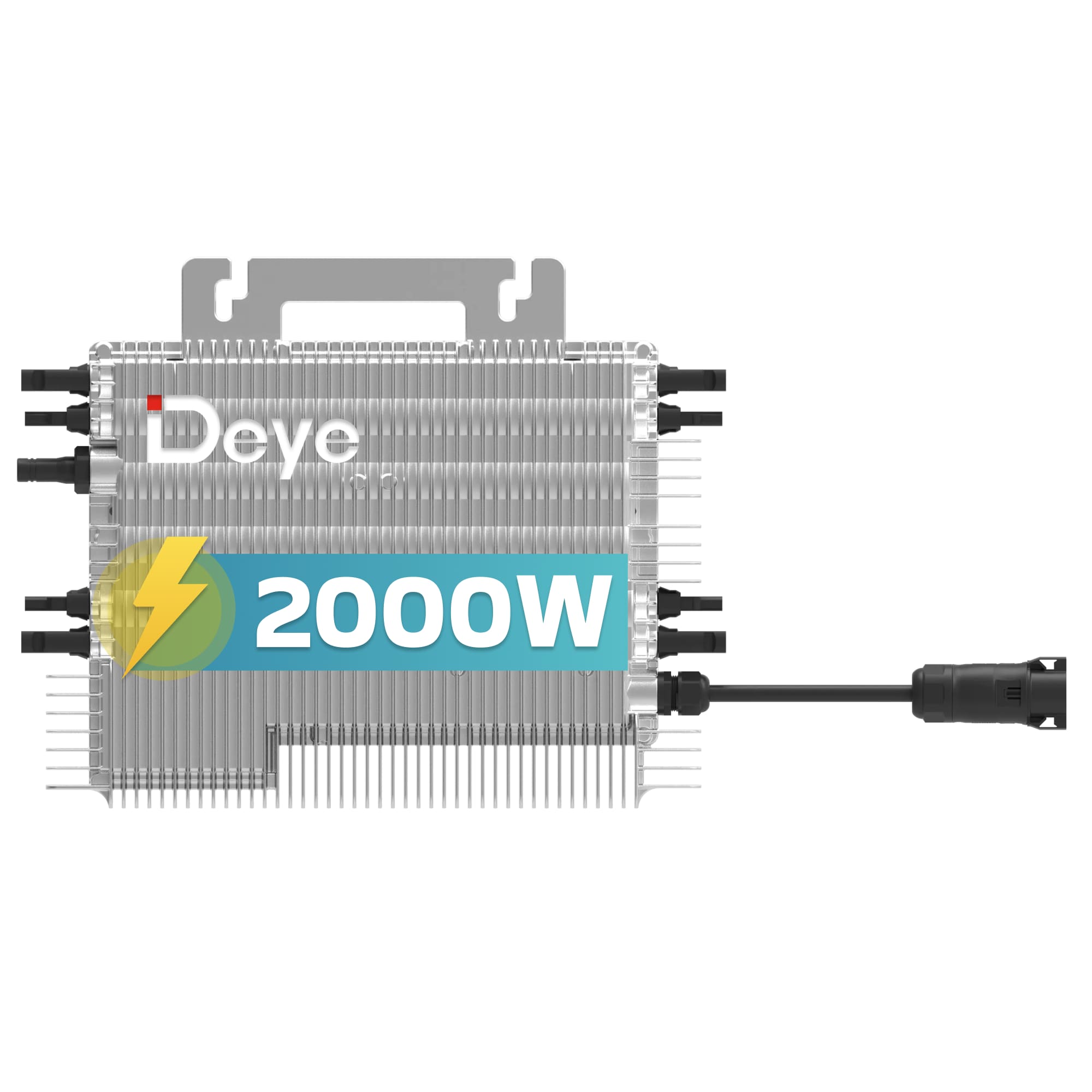 DEYE Mikro-Wechselrichter 2000 W SUN-M200G4-EU-Q0 f&uuml;r Mini-PV Solaranlage Balkonkraftwerk, IP67 wetterfest, 4 MPPT, WIFI, Micro Inverter 