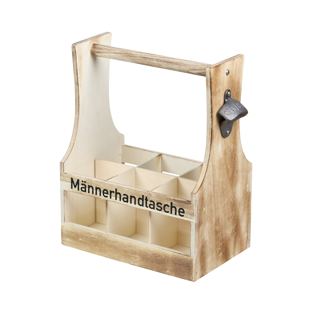 Flaschentr&auml;ger, geflammt, FSC 